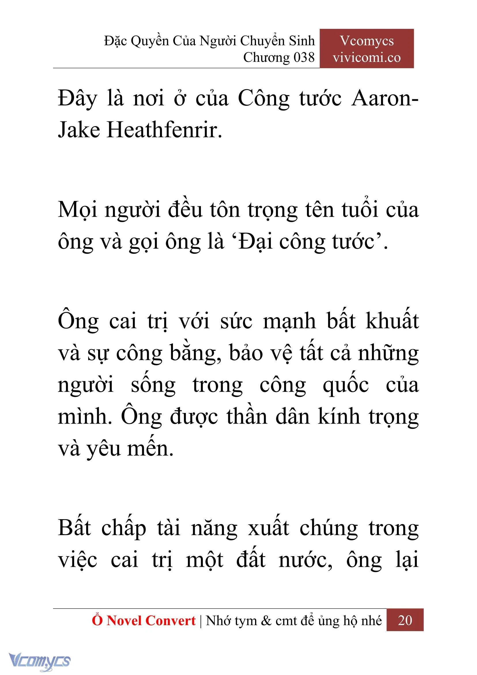 [Novel] Đặc Quyền Của Người Chuyển Sinh Chapter  38 - 22