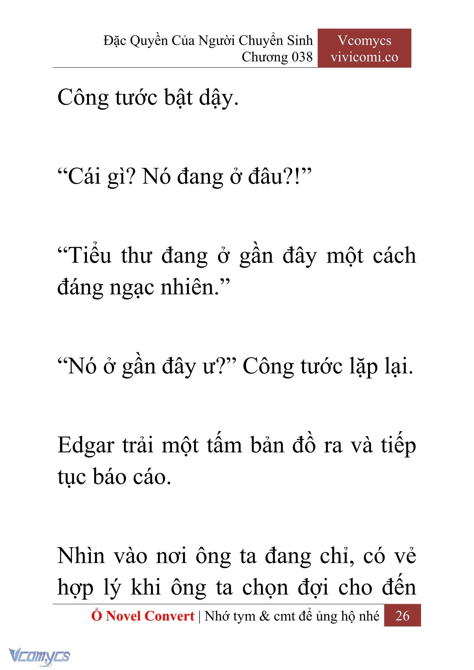 [Novel] Đặc Quyền Của Người Chuyển Sinh Chapter  38 - 28