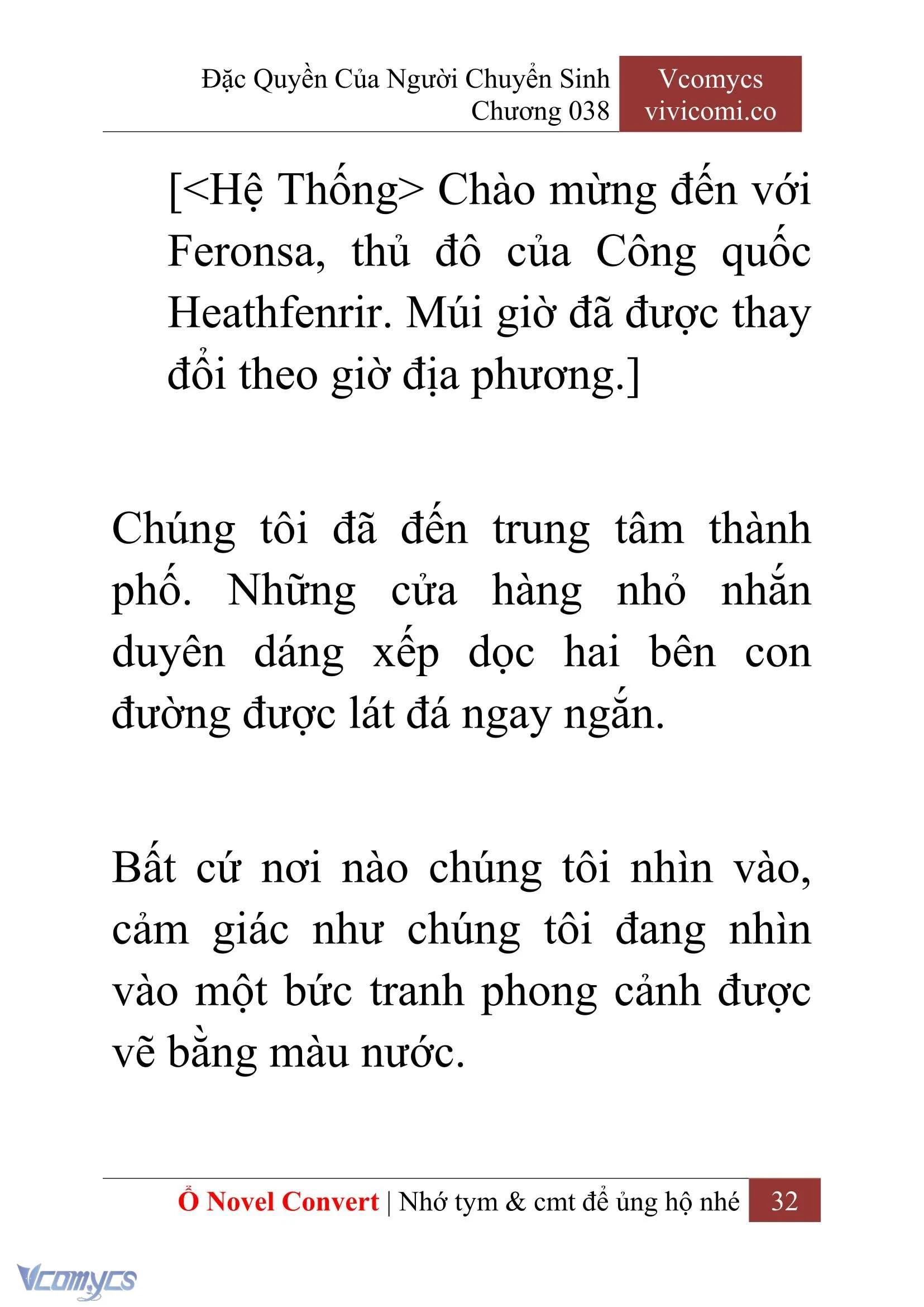[Novel] Đặc Quyền Của Người Chuyển Sinh Chapter  38 - 34