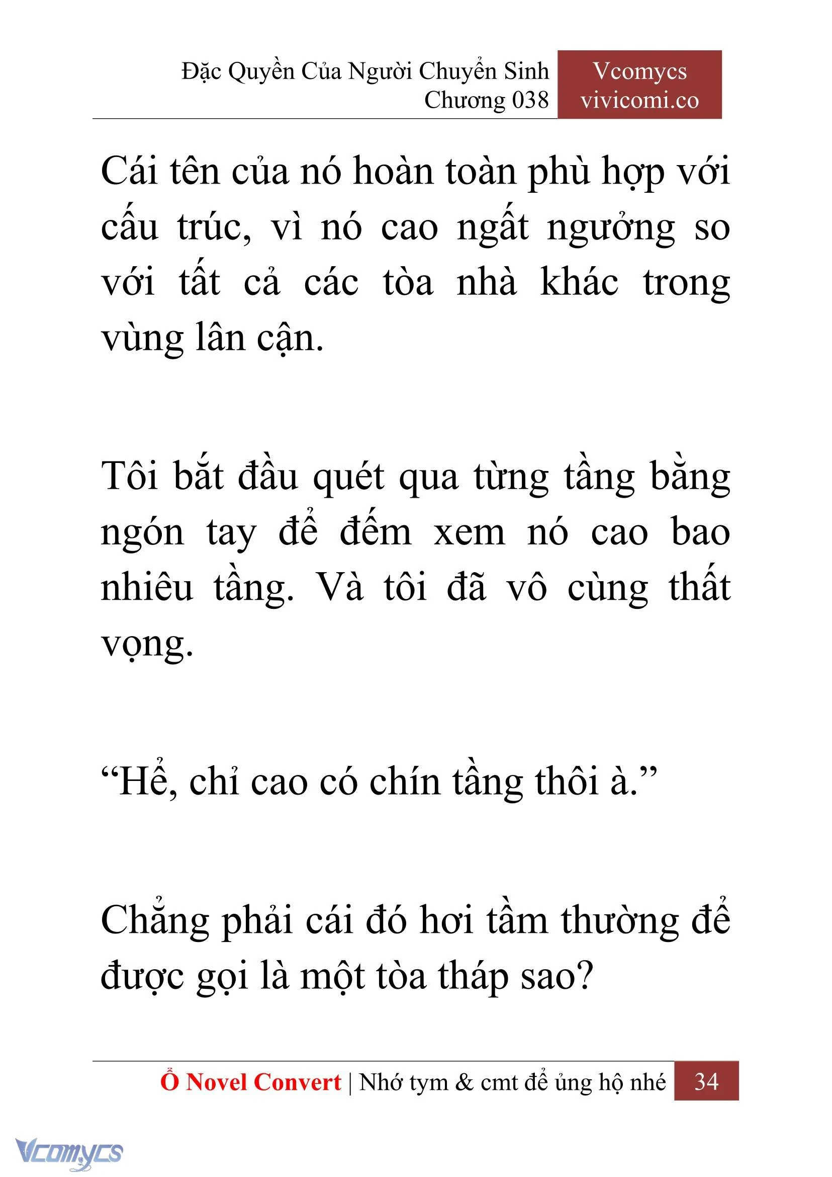 [Novel] Đặc Quyền Của Người Chuyển Sinh Chapter  38 - 36
