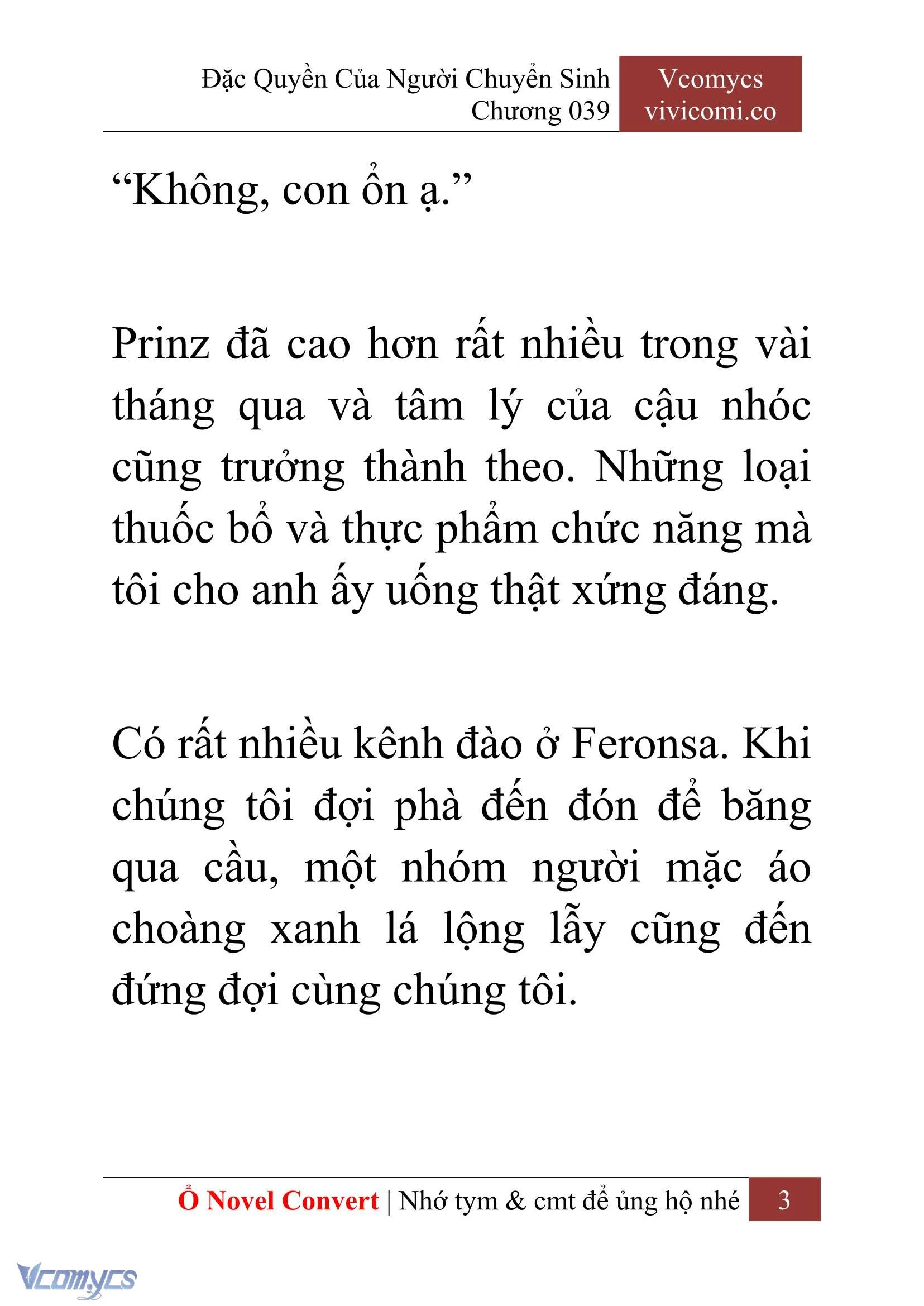 [Novel] Đặc Quyền Của Người Chuyển Sinh Chapter  39 - 5