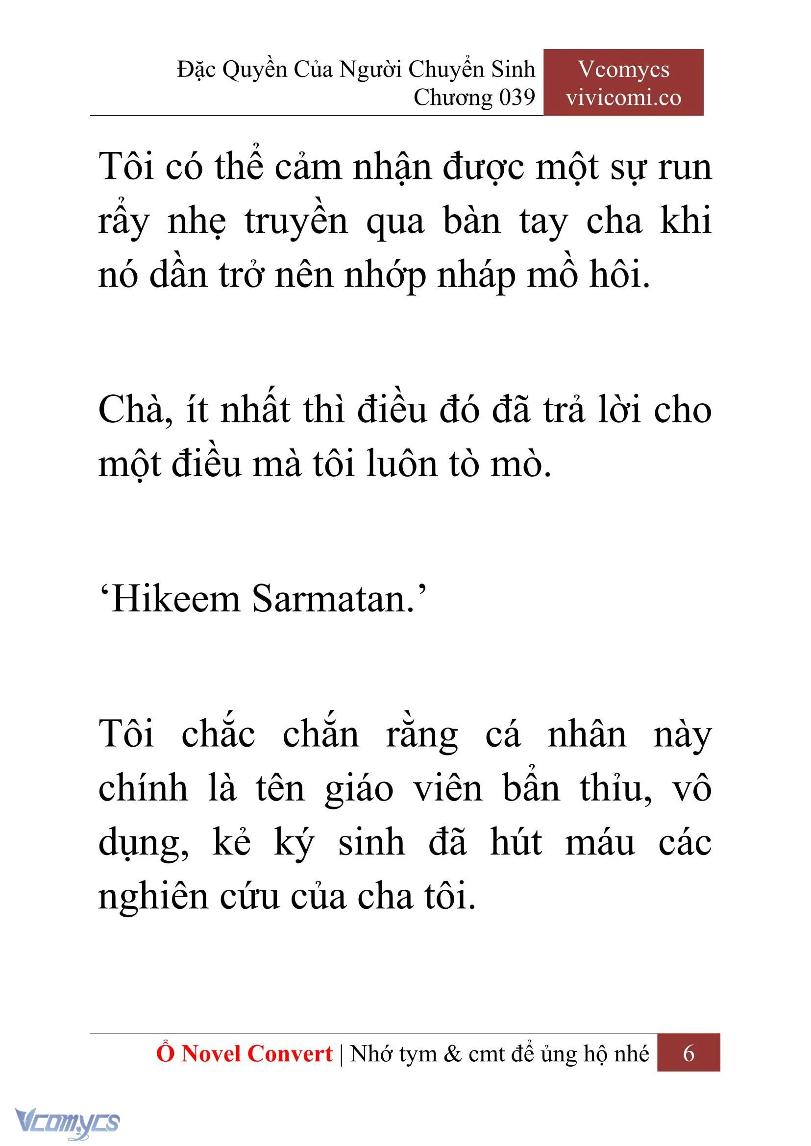 [Novel] Đặc Quyền Của Người Chuyển Sinh Chapter  39 - 8