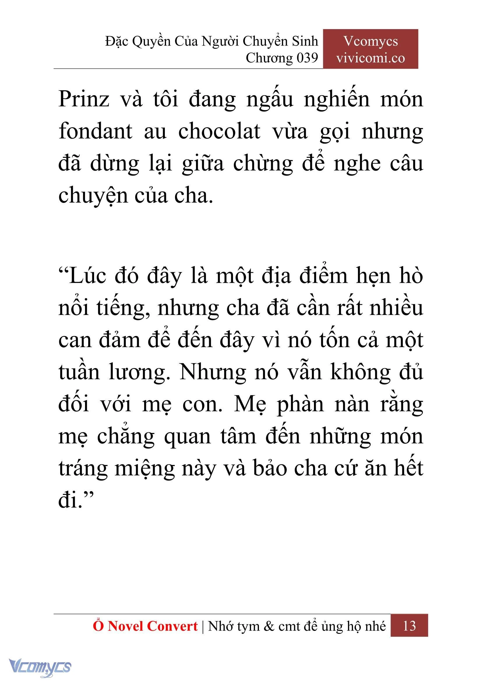 [Novel] Đặc Quyền Của Người Chuyển Sinh Chapter  39 - 15