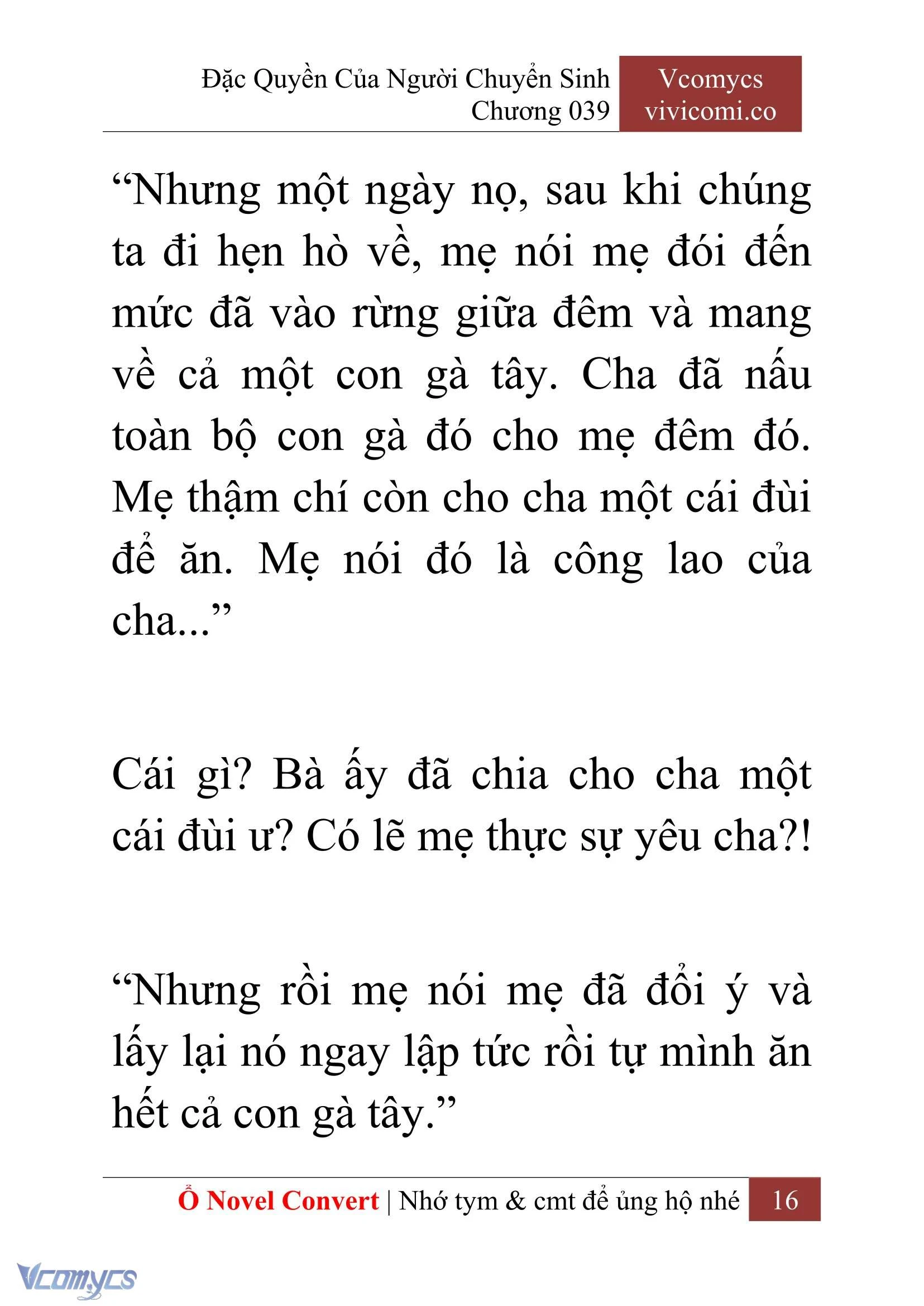 [Novel] Đặc Quyền Của Người Chuyển Sinh Chapter  39 - 18