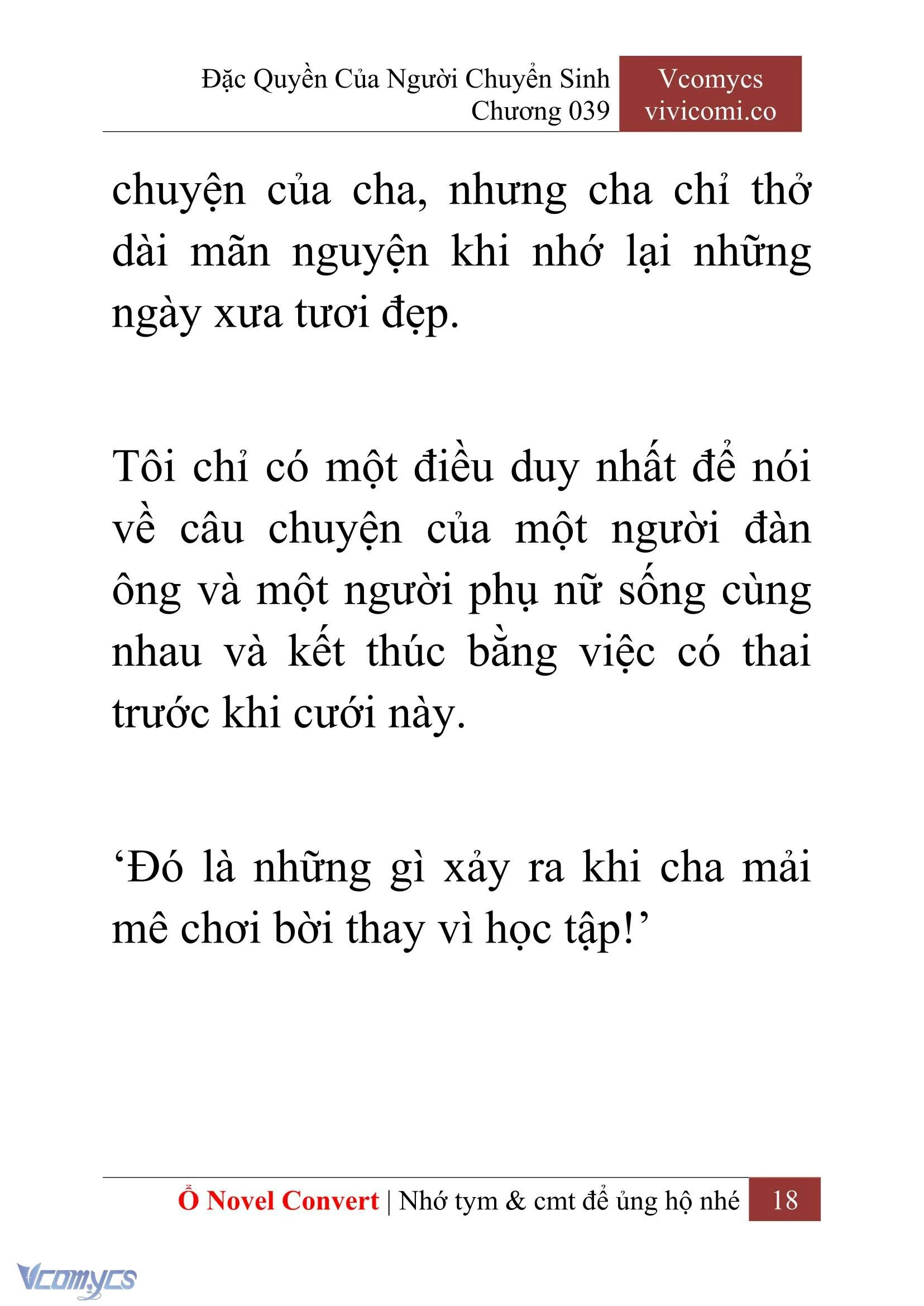 [Novel] Đặc Quyền Của Người Chuyển Sinh Chapter  39 - 20
