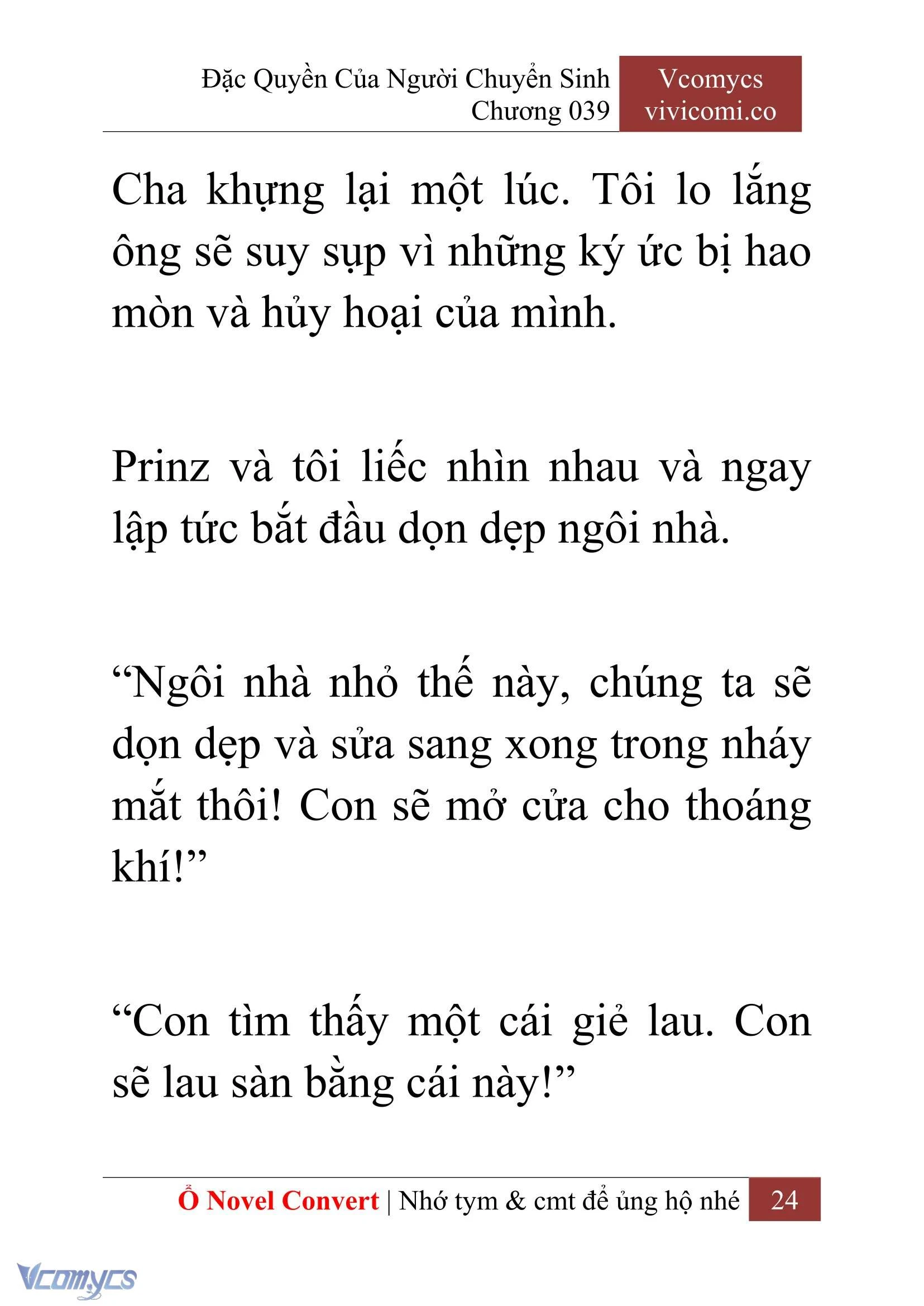 [Novel] Đặc Quyền Của Người Chuyển Sinh Chapter  39 - 26