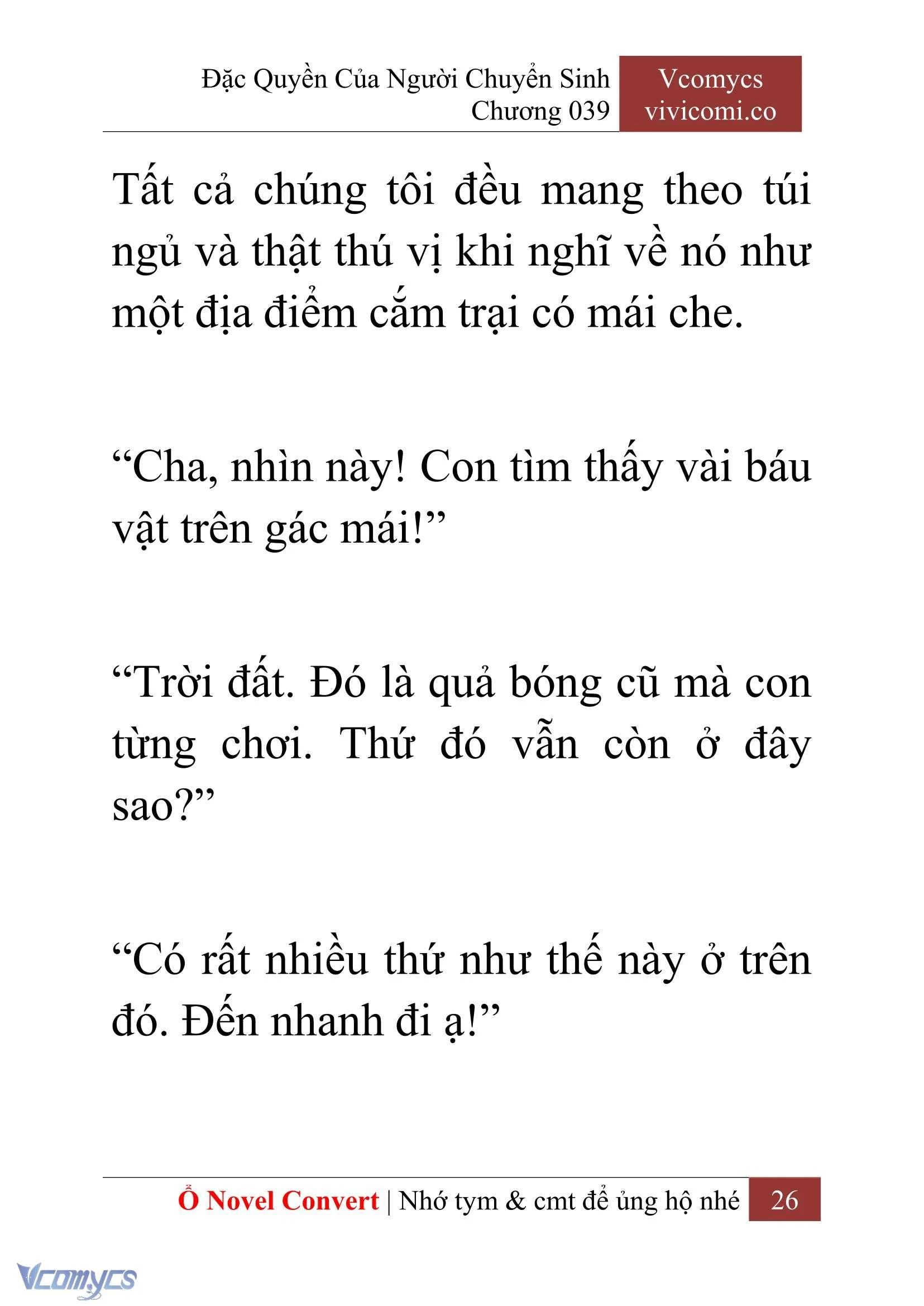 [Novel] Đặc Quyền Của Người Chuyển Sinh Chapter  39 - 28