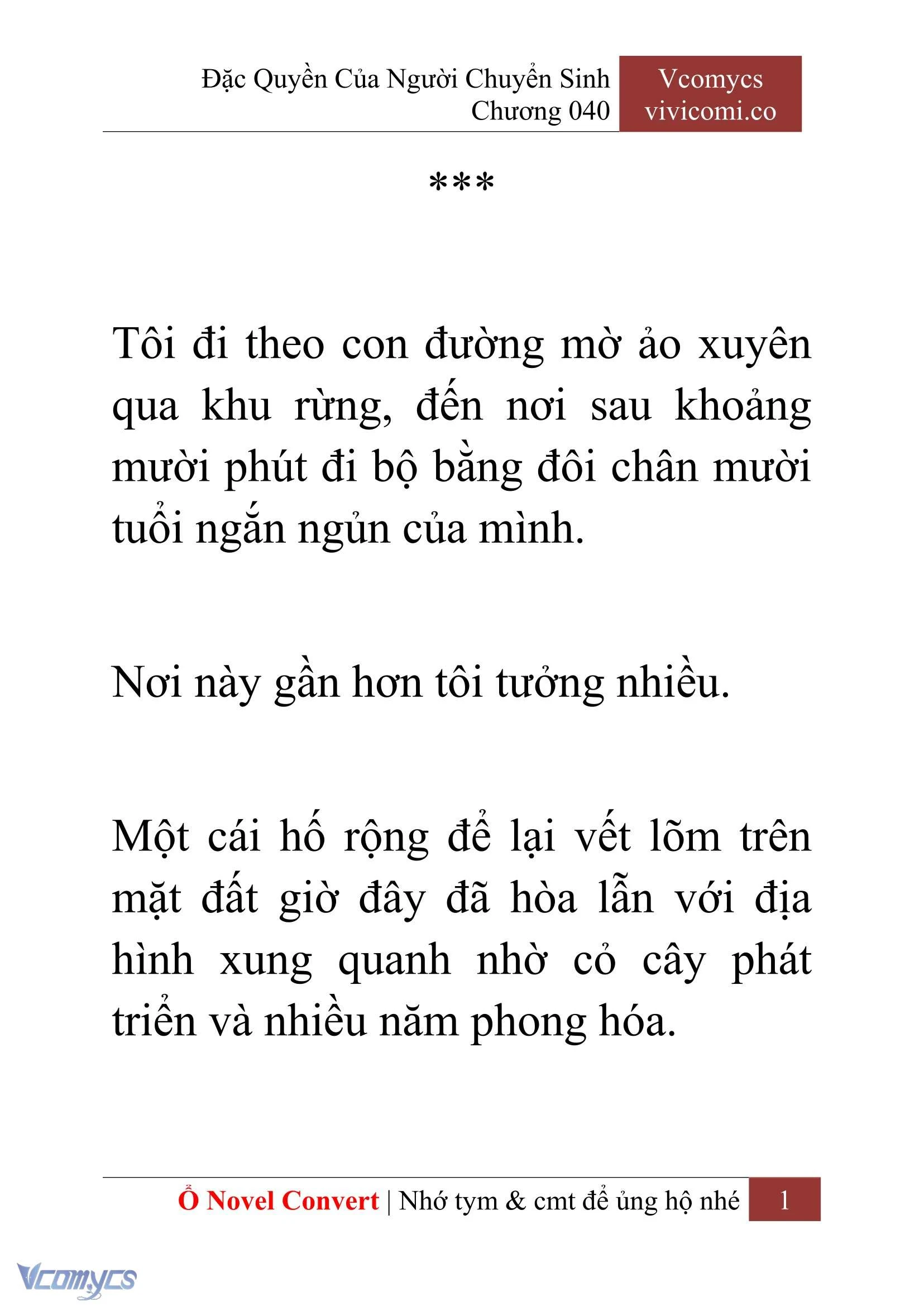 [Novel] Đặc Quyền Của Người Chuyển Sinh Chapter  40 - 3