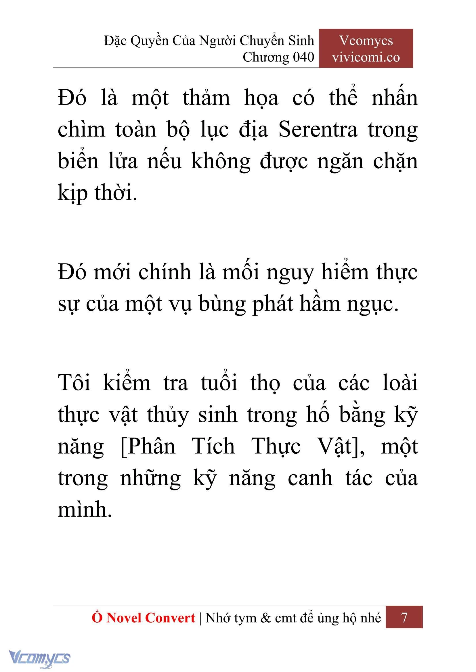 [Novel] Đặc Quyền Của Người Chuyển Sinh Chapter  40 - 9
