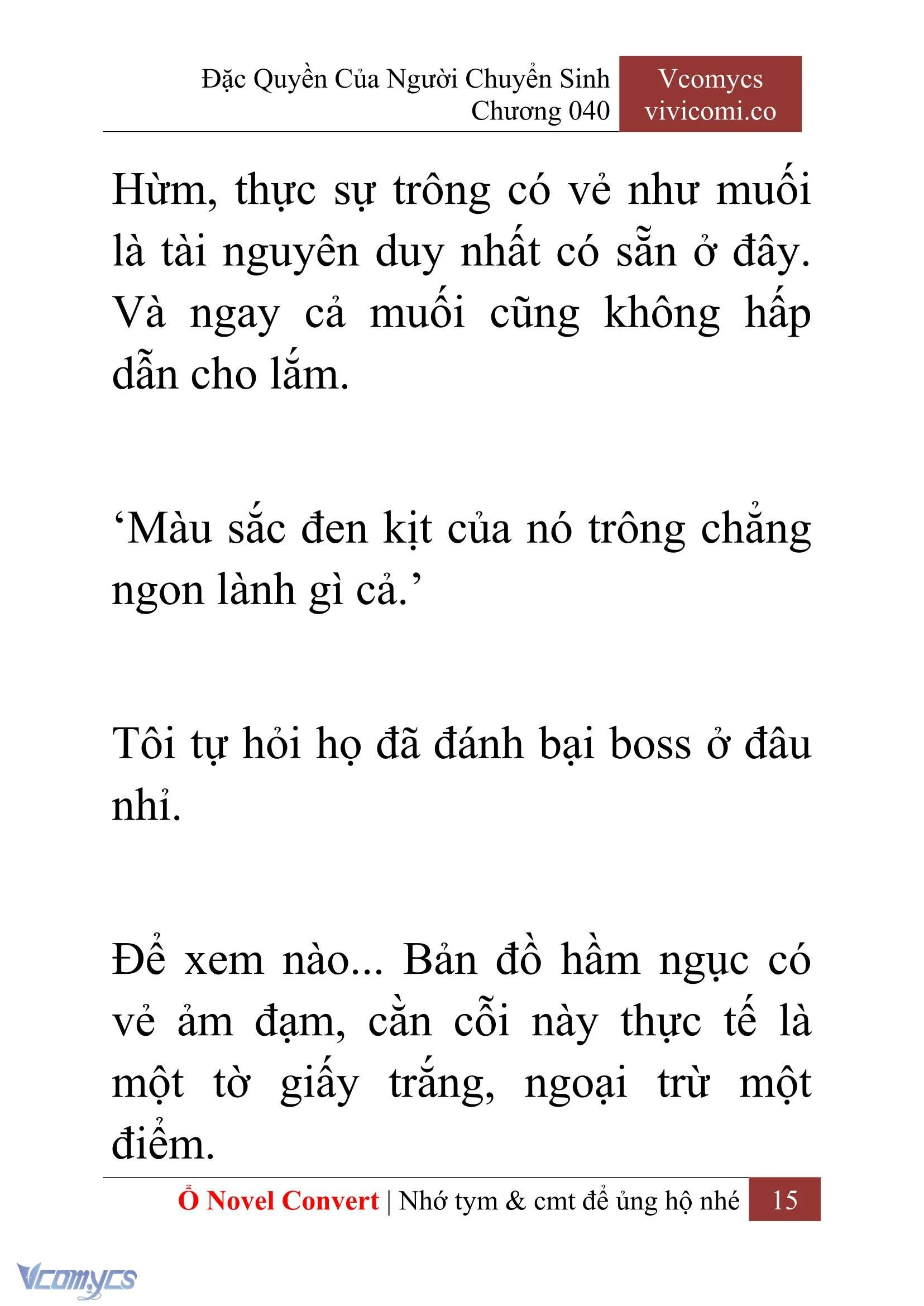 [Novel] Đặc Quyền Của Người Chuyển Sinh Chapter  40 - 17