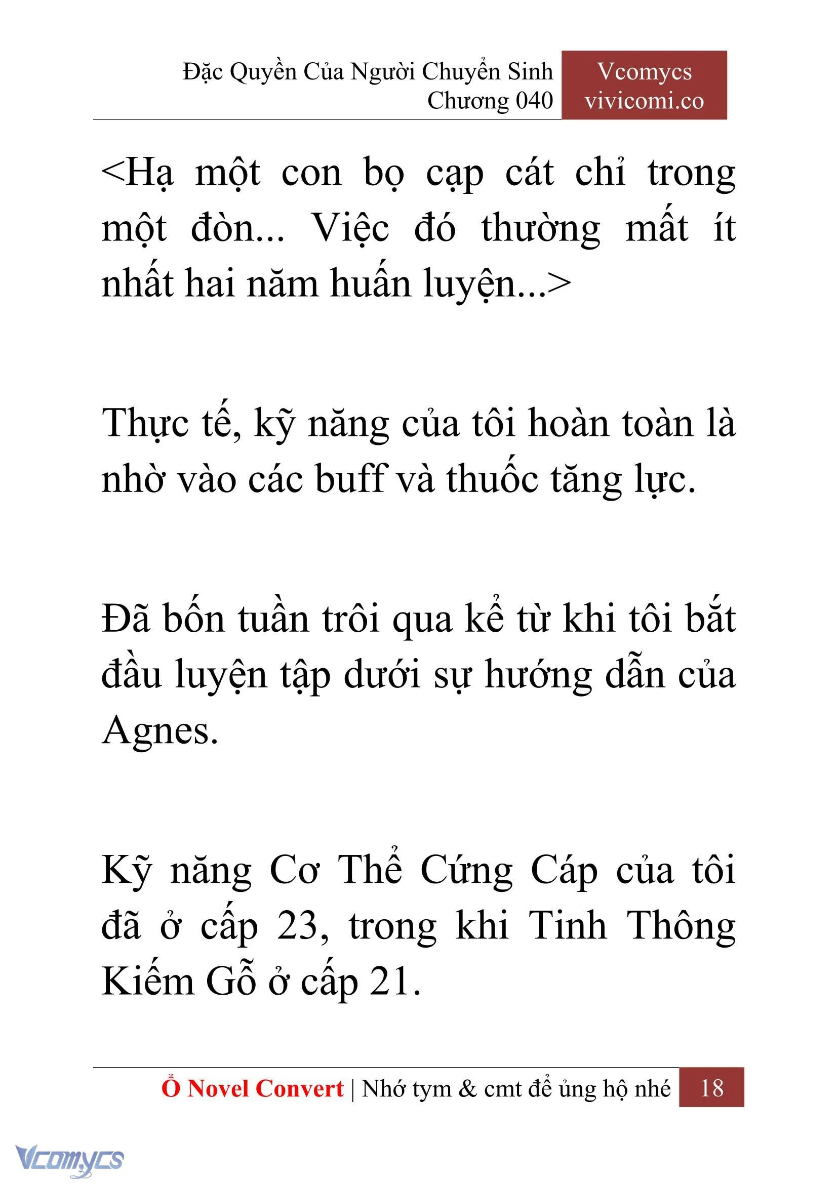 [Novel] Đặc Quyền Của Người Chuyển Sinh Chapter  40 - 20