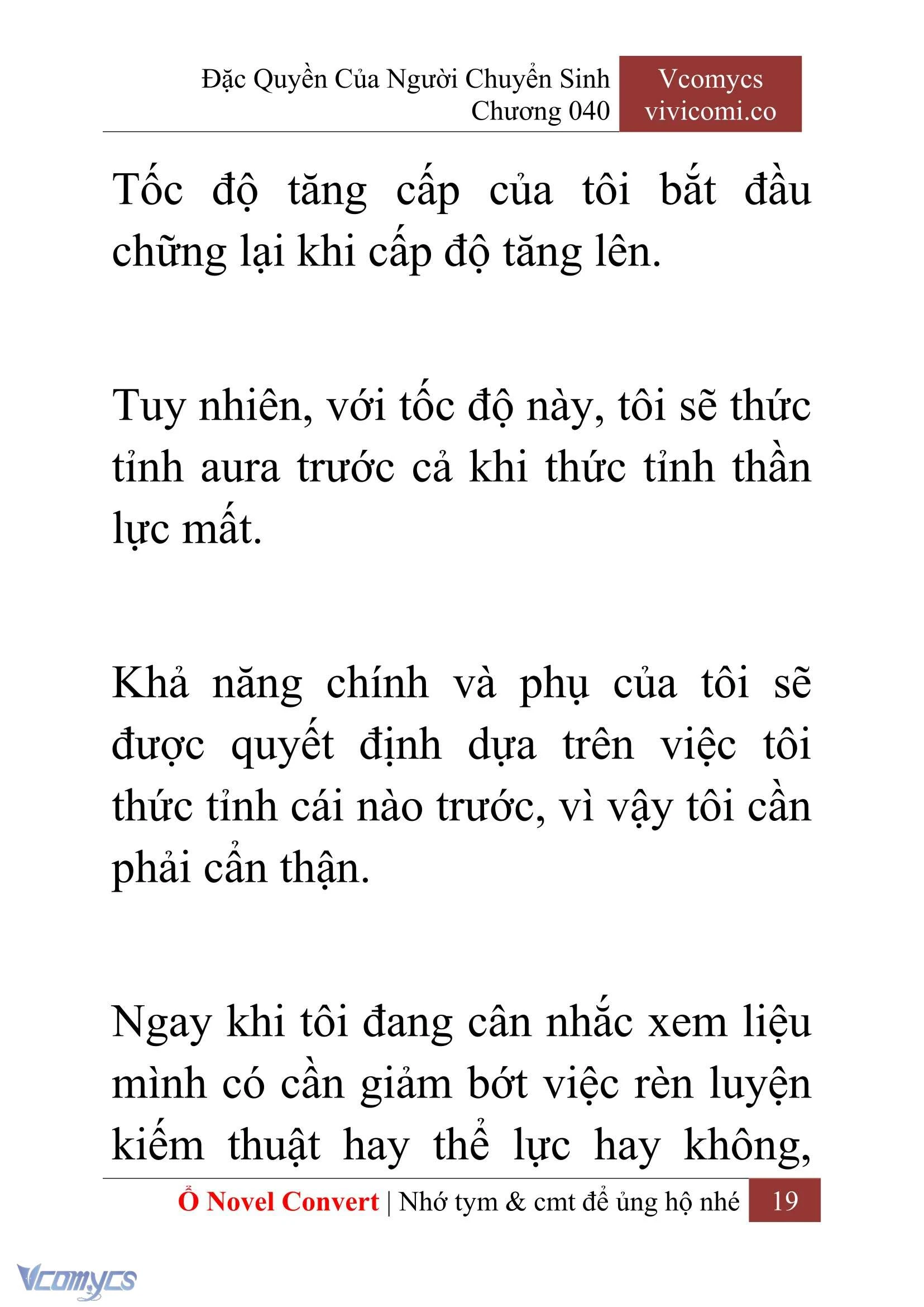 [Novel] Đặc Quyền Của Người Chuyển Sinh Chapter  40 - 21