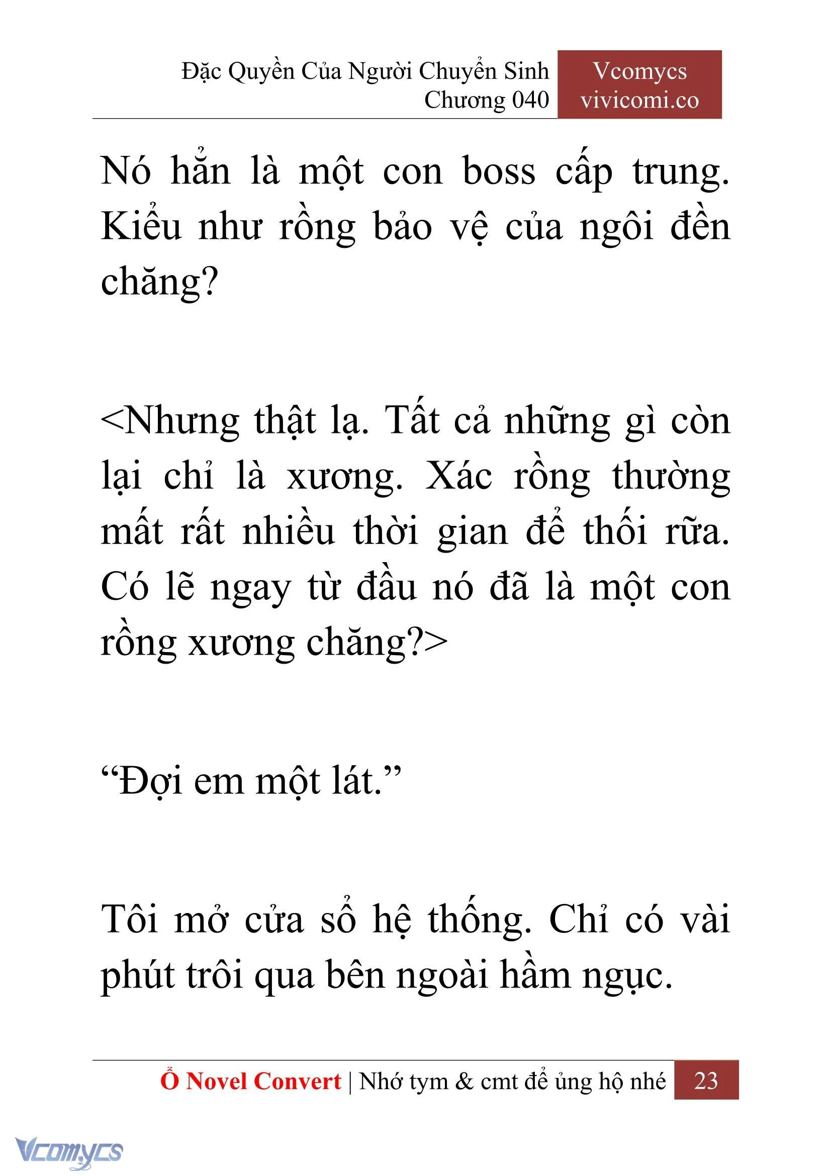 [Novel] Đặc Quyền Của Người Chuyển Sinh Chapter  40 - 25