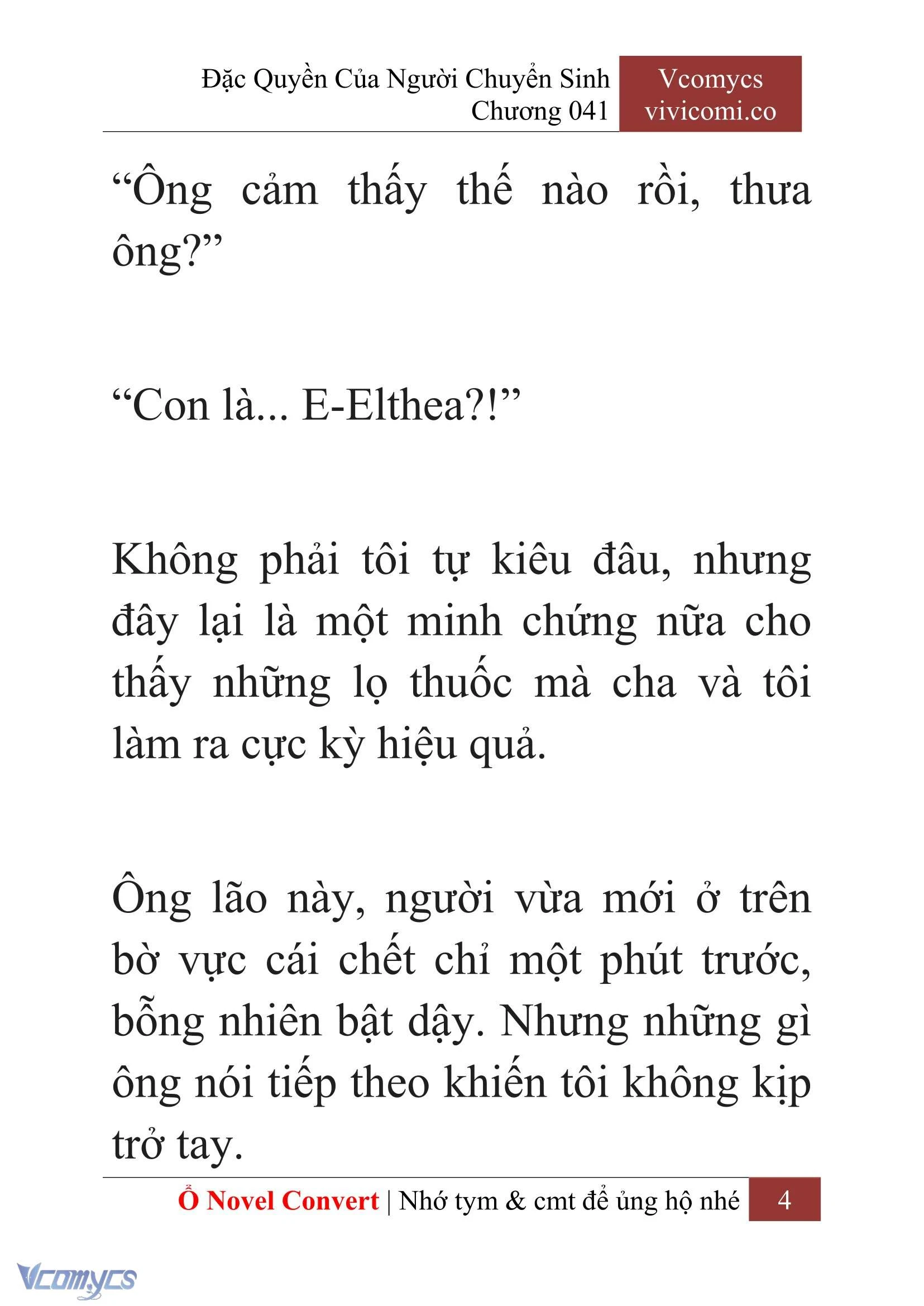 [Novel] Đặc Quyền Của Người Chuyển Sinh Chapter  41 - 6