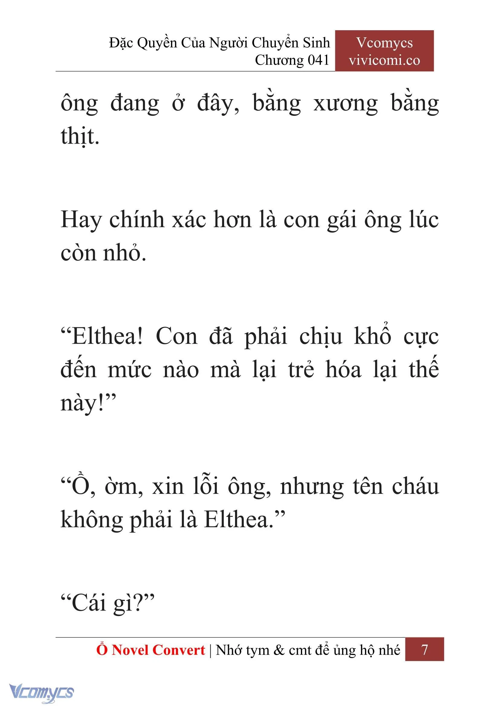 [Novel] Đặc Quyền Của Người Chuyển Sinh Chapter  41 - 9