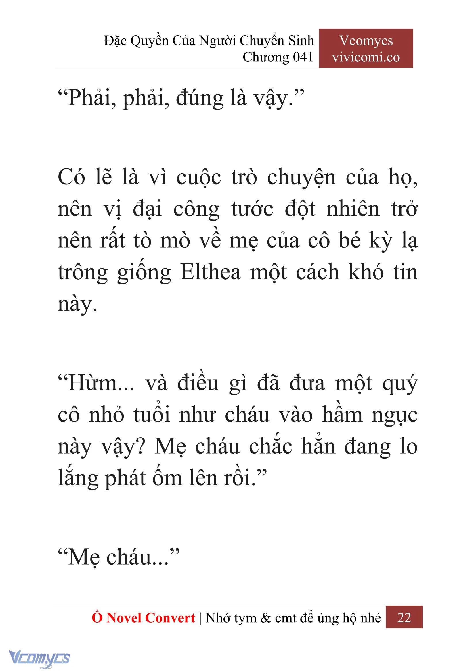 [Novel] Đặc Quyền Của Người Chuyển Sinh Chapter  41 - 24