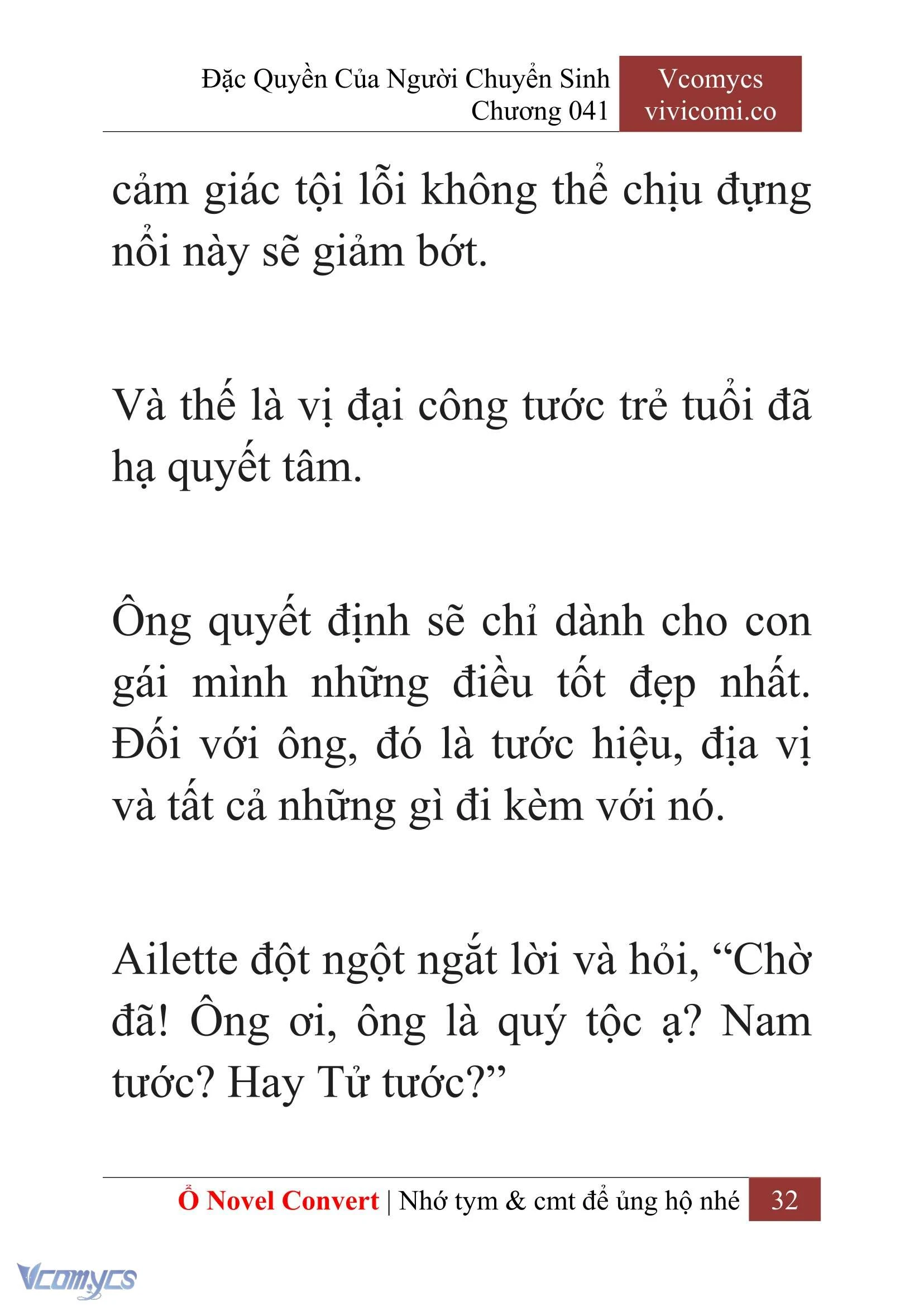[Novel] Đặc Quyền Của Người Chuyển Sinh Chapter  41 - 34