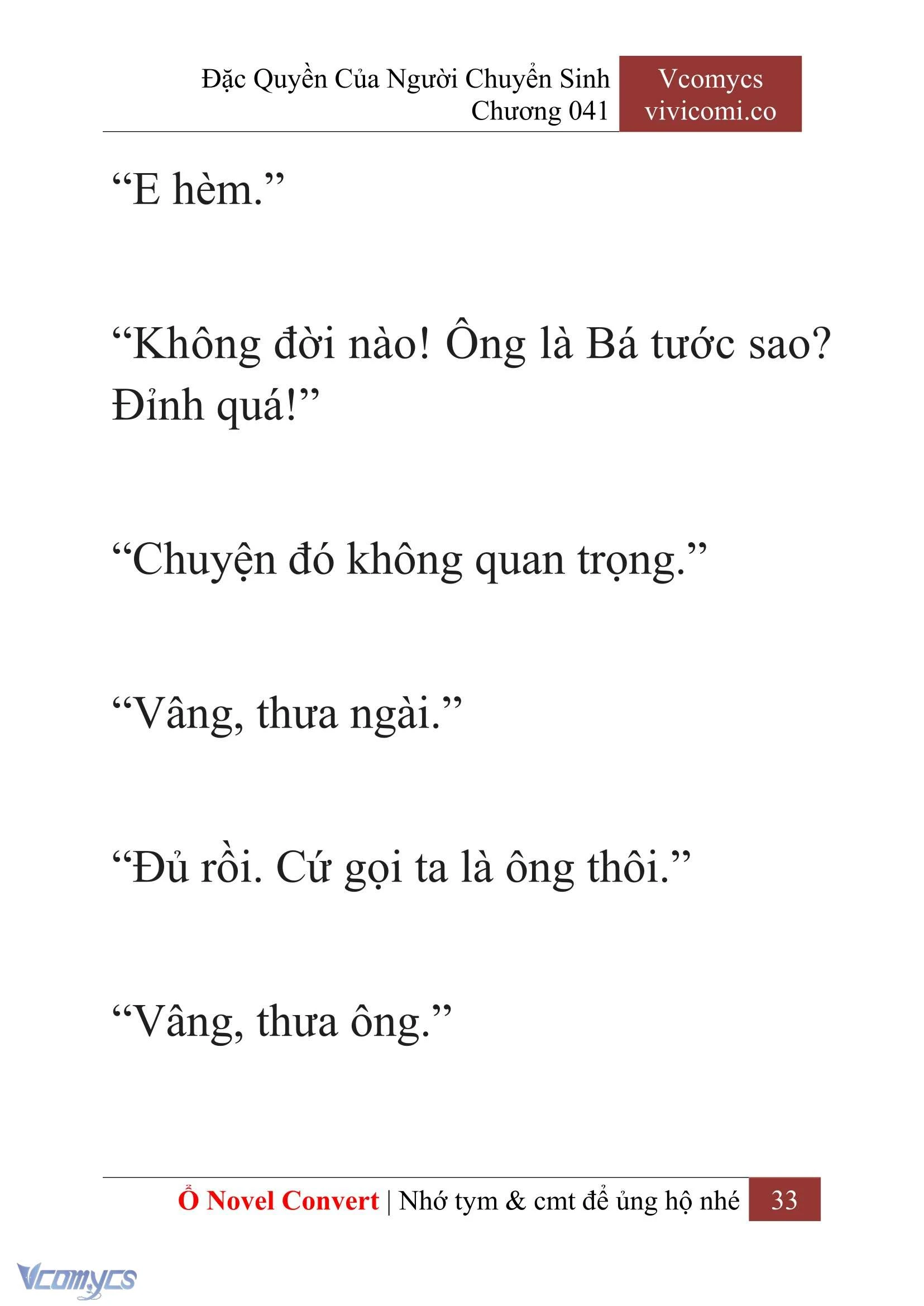 [Novel] Đặc Quyền Của Người Chuyển Sinh Chapter  41 - 35