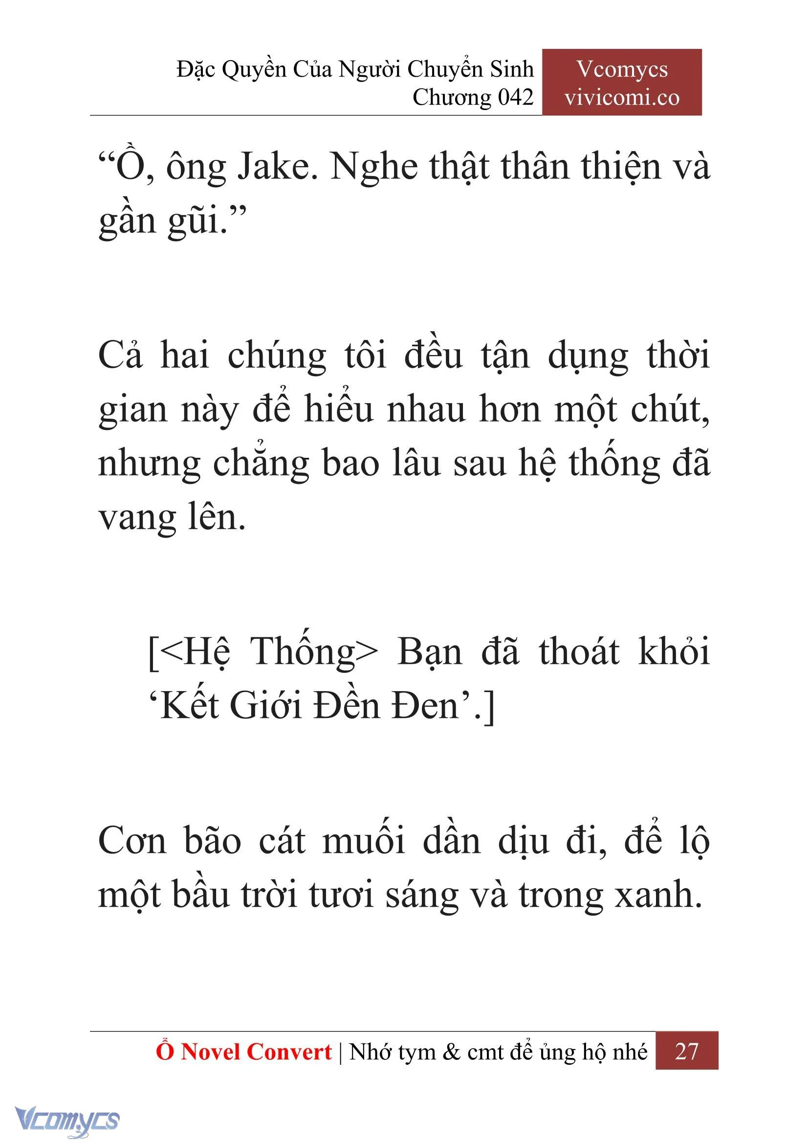 [Novel] Đặc Quyền Của Người Chuyển Sinh Chapter  42 - 29