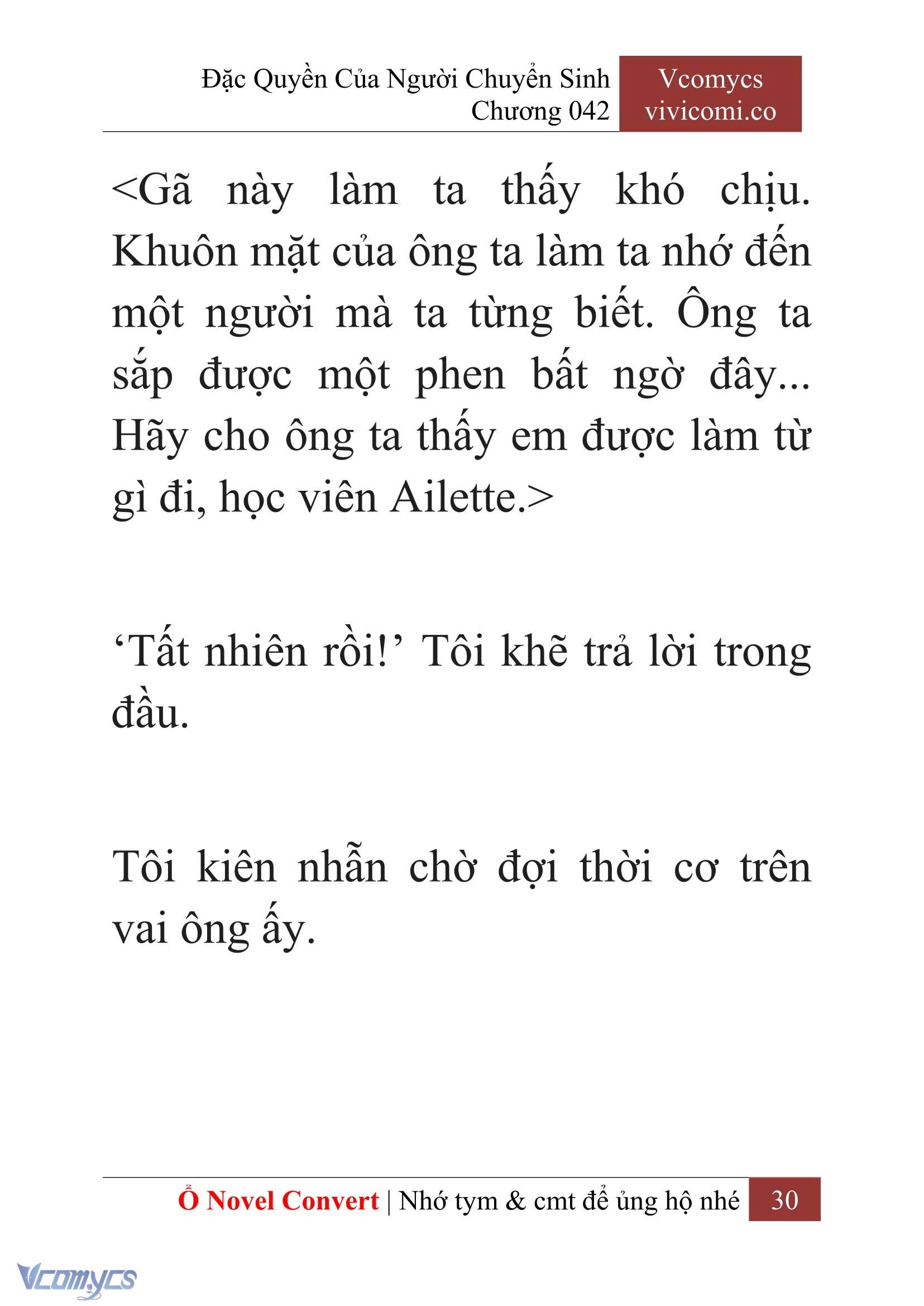 [Novel] Đặc Quyền Của Người Chuyển Sinh Chapter  42 - 32