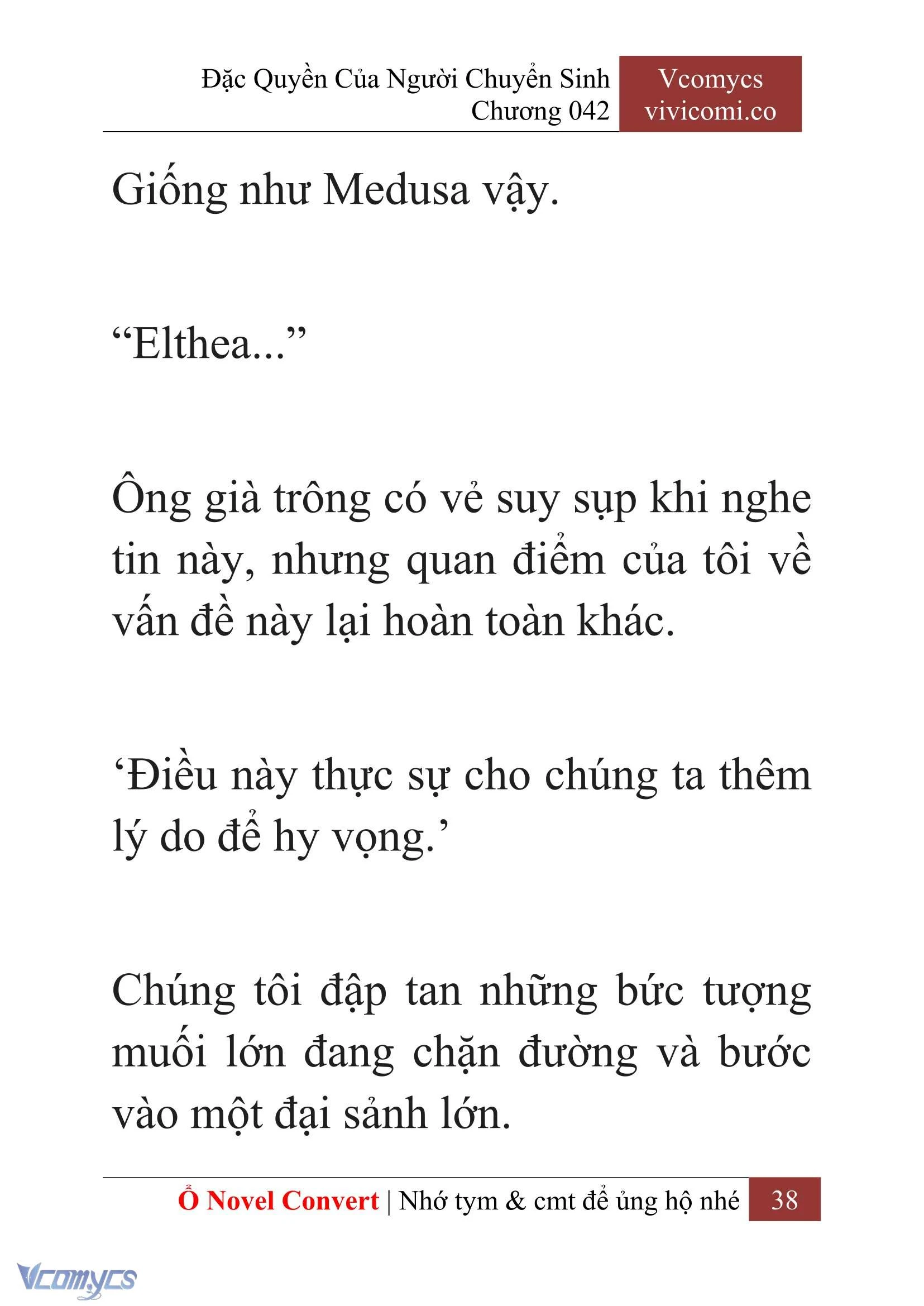 [Novel] Đặc Quyền Của Người Chuyển Sinh Chapter  42 - 40