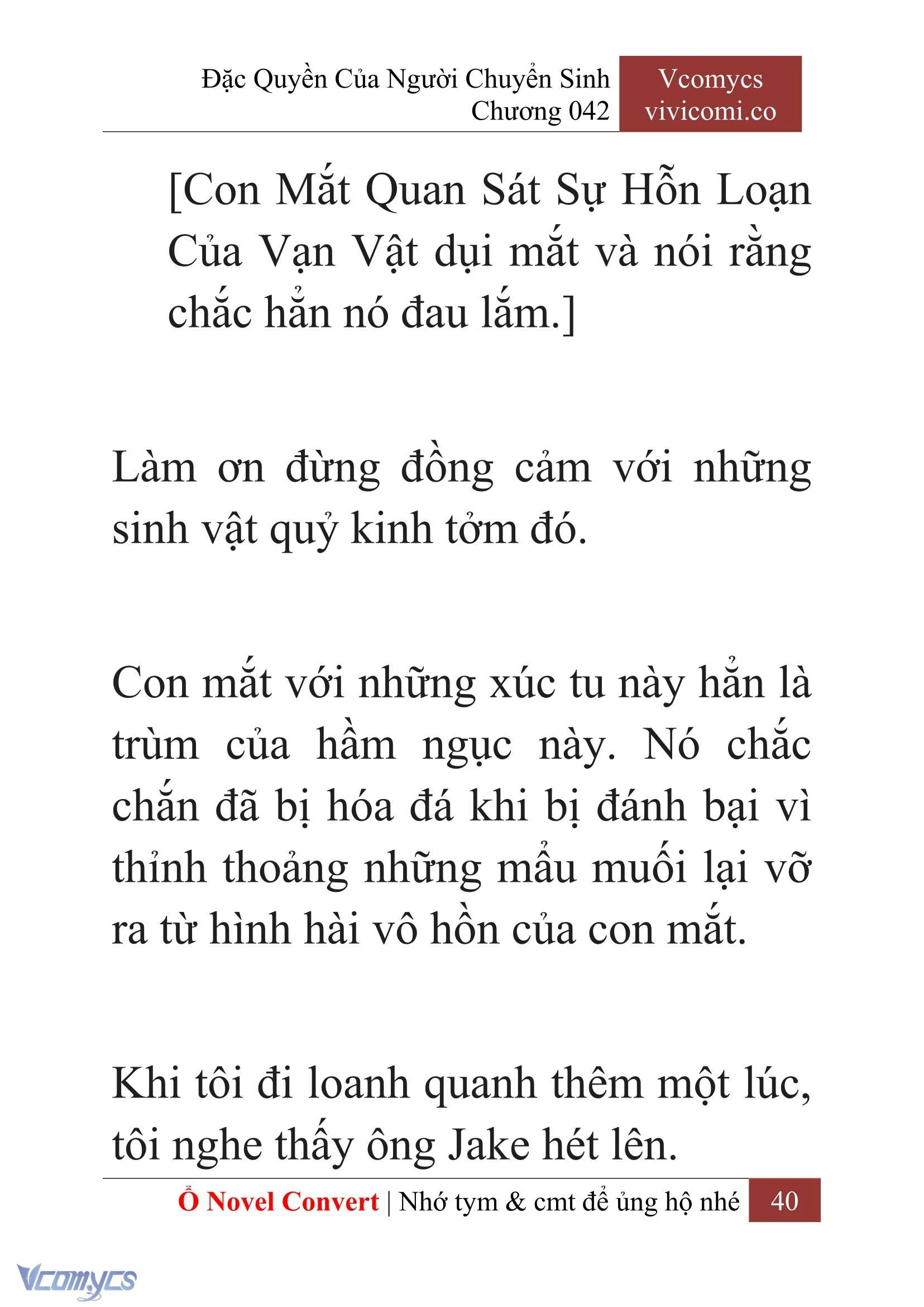 [Novel] Đặc Quyền Của Người Chuyển Sinh Chapter  42 - 42