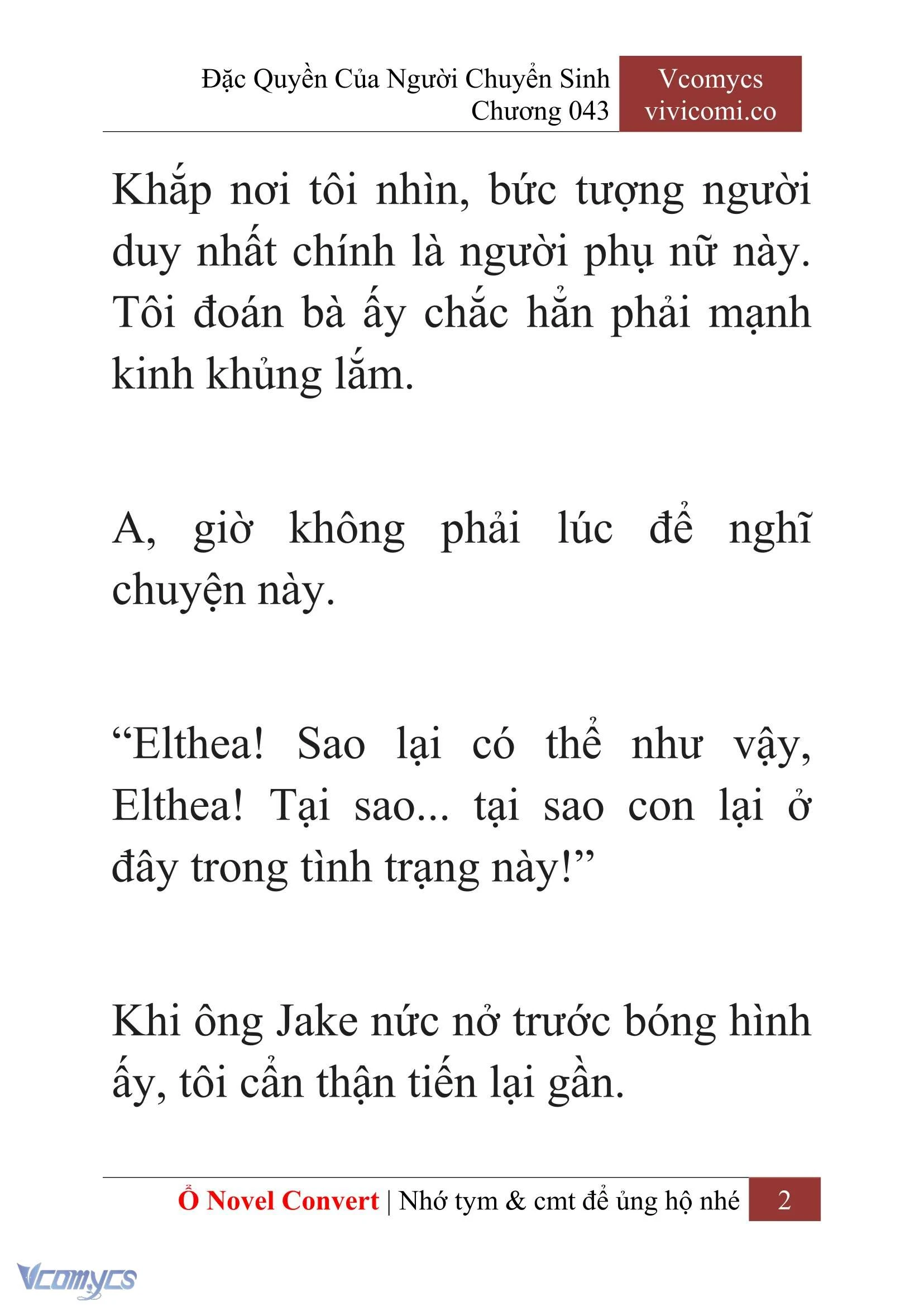 [Novel] Đặc Quyền Của Người Chuyển Sinh Chapter  43 - 4