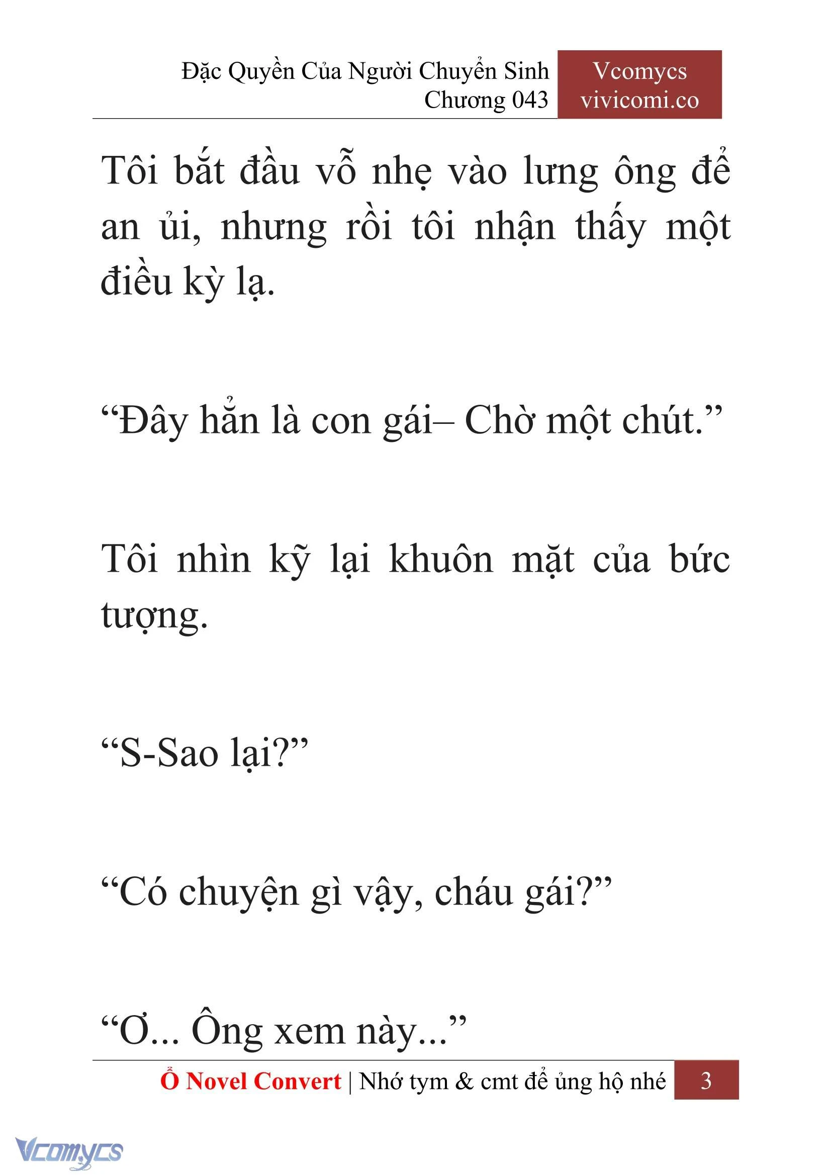 [Novel] Đặc Quyền Của Người Chuyển Sinh Chapter  43 - 5