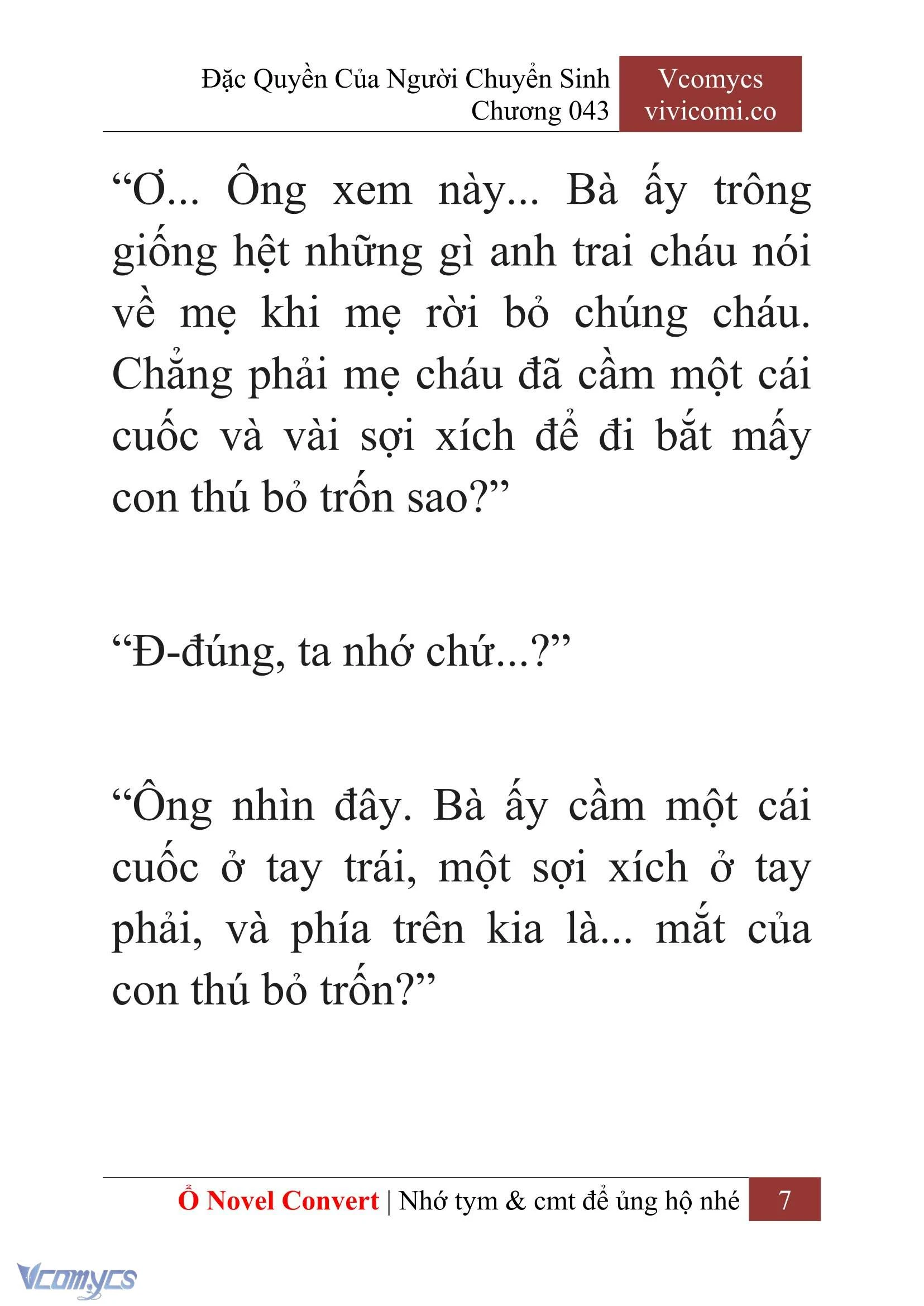 [Novel] Đặc Quyền Của Người Chuyển Sinh Chapter  43 - 9