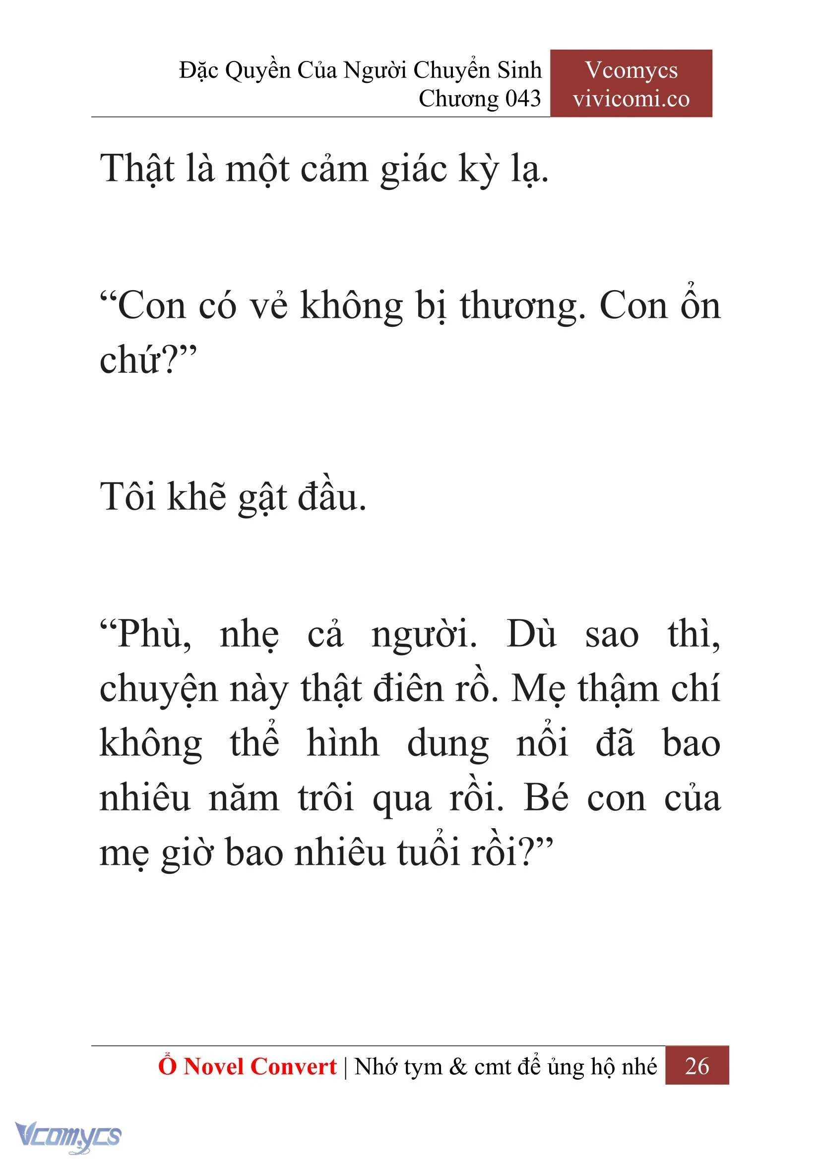 [Novel] Đặc Quyền Của Người Chuyển Sinh Chapter  43 - 28