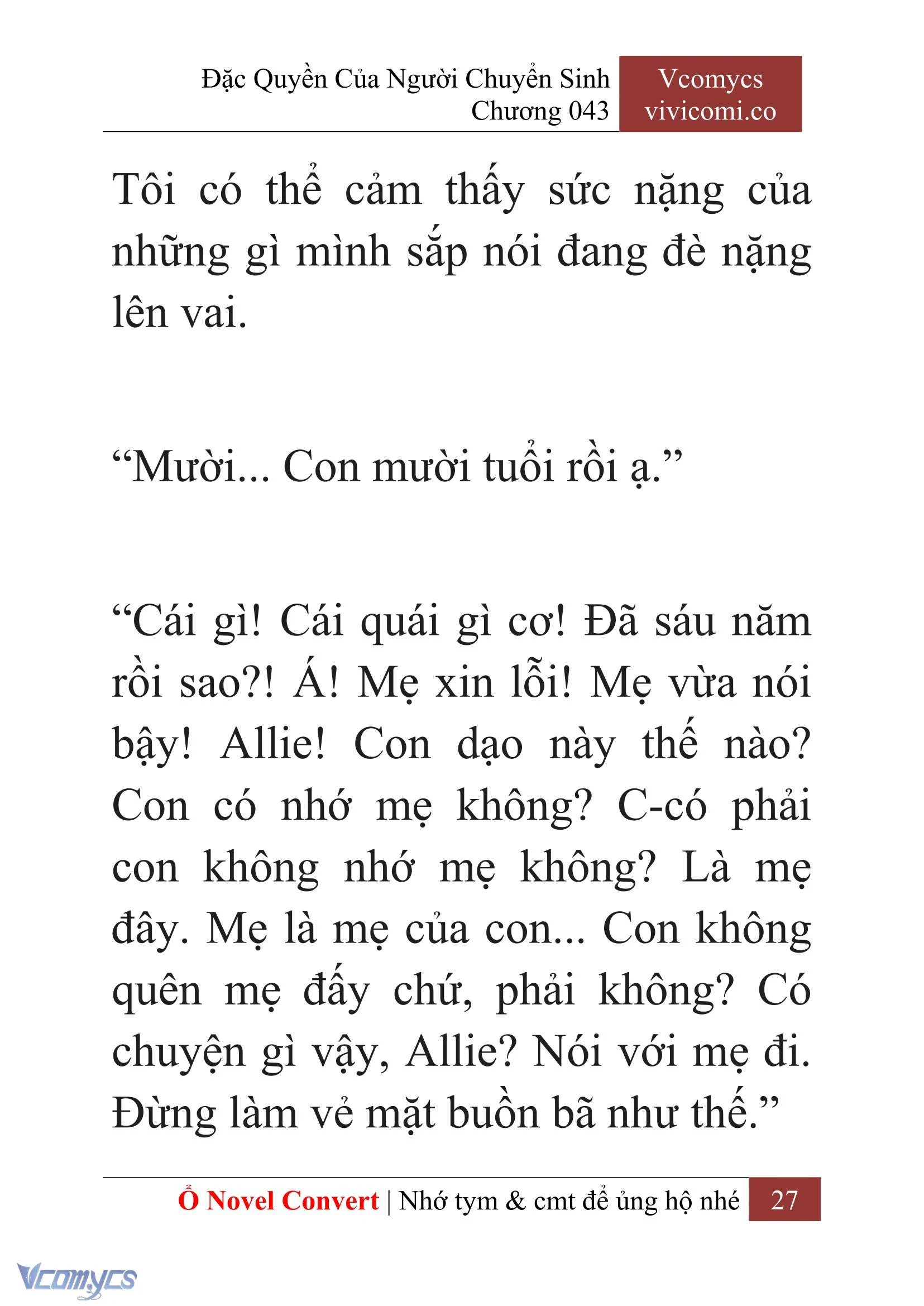 [Novel] Đặc Quyền Của Người Chuyển Sinh Chapter  43 - 29