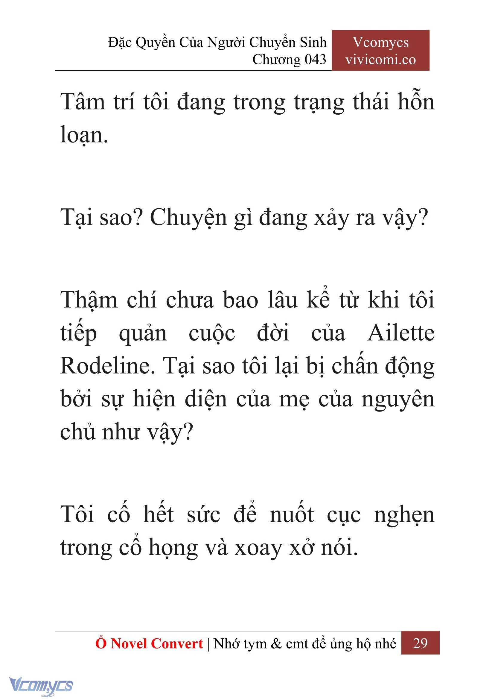 [Novel] Đặc Quyền Của Người Chuyển Sinh Chapter  43 - 31