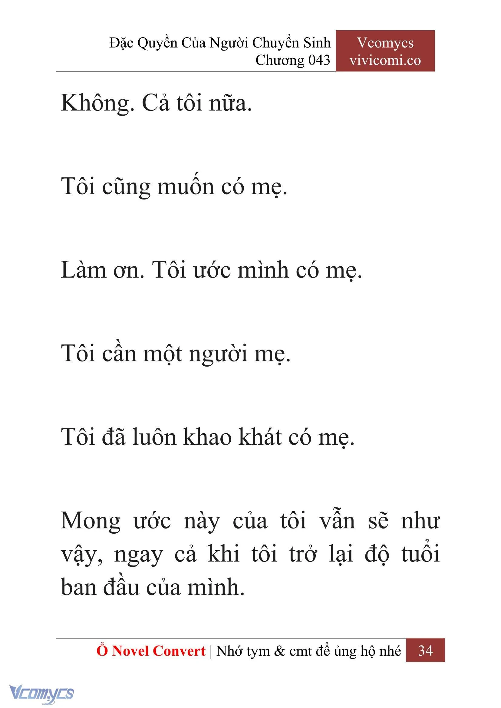 [Novel] Đặc Quyền Của Người Chuyển Sinh Chapter  43 - 36