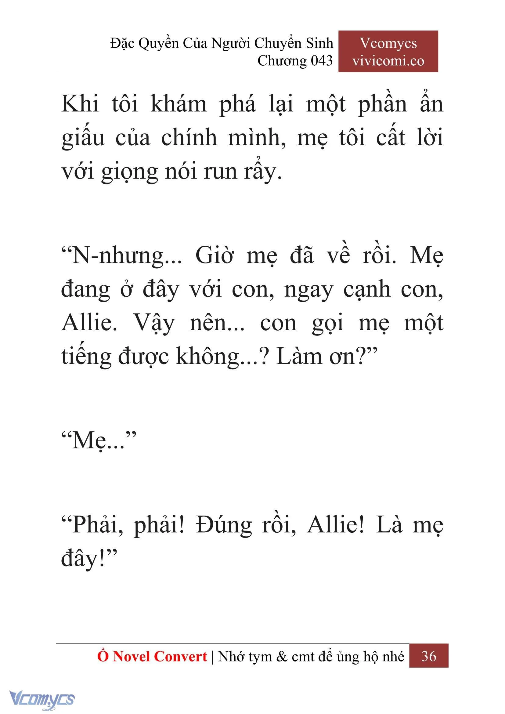 [Novel] Đặc Quyền Của Người Chuyển Sinh Chapter  43 - 38