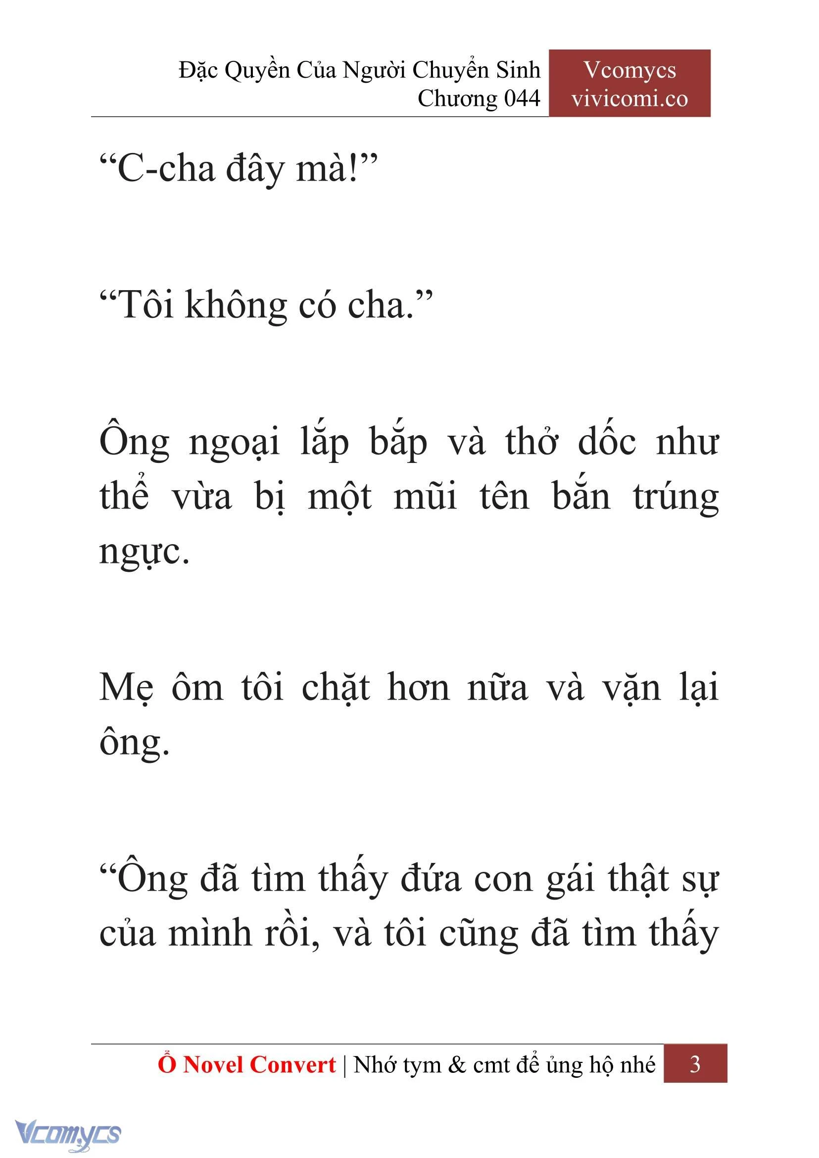 [Novel] Đặc Quyền Của Người Chuyển Sinh Chapter  44 - 5