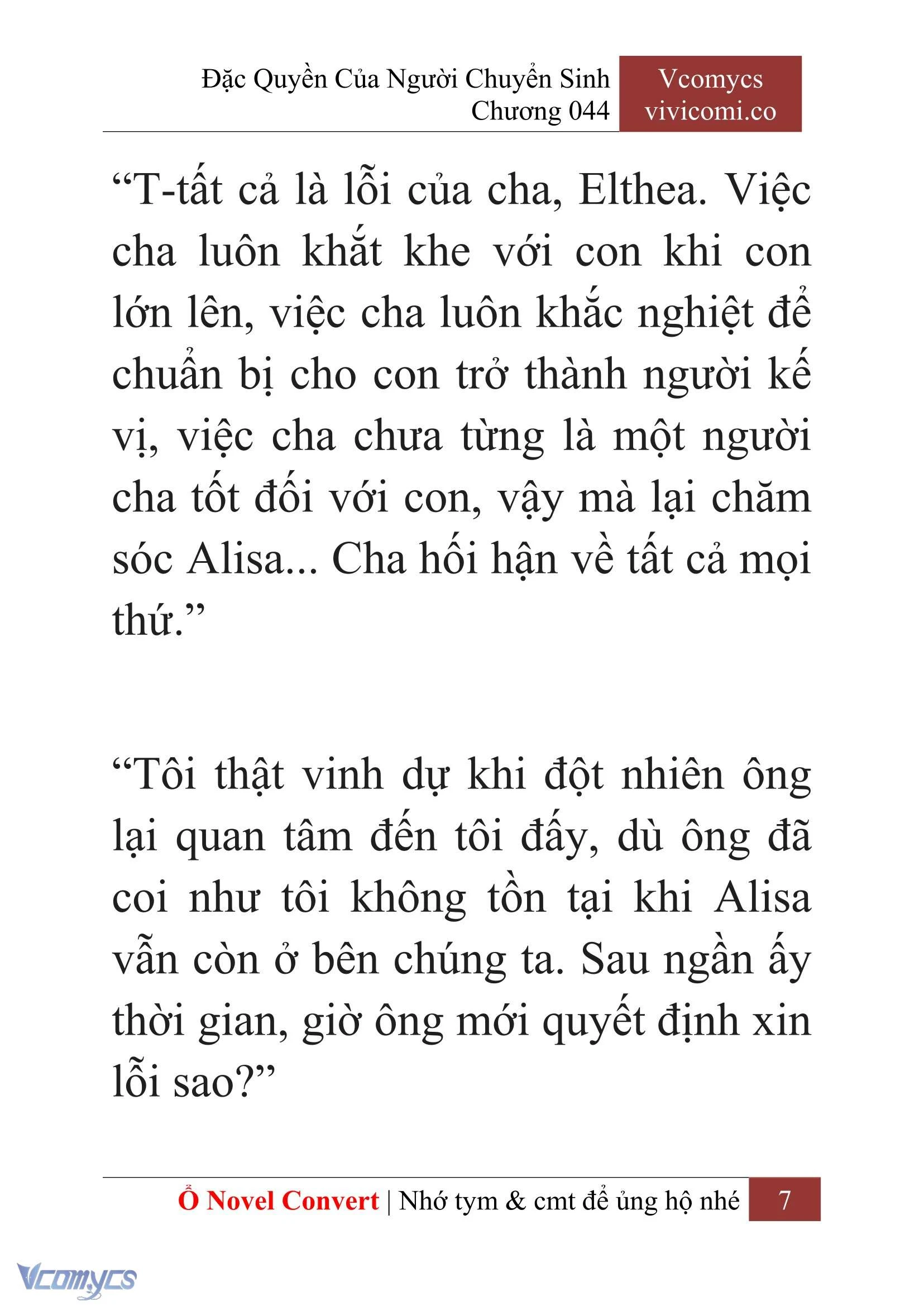 [Novel] Đặc Quyền Của Người Chuyển Sinh Chapter  44 - 9