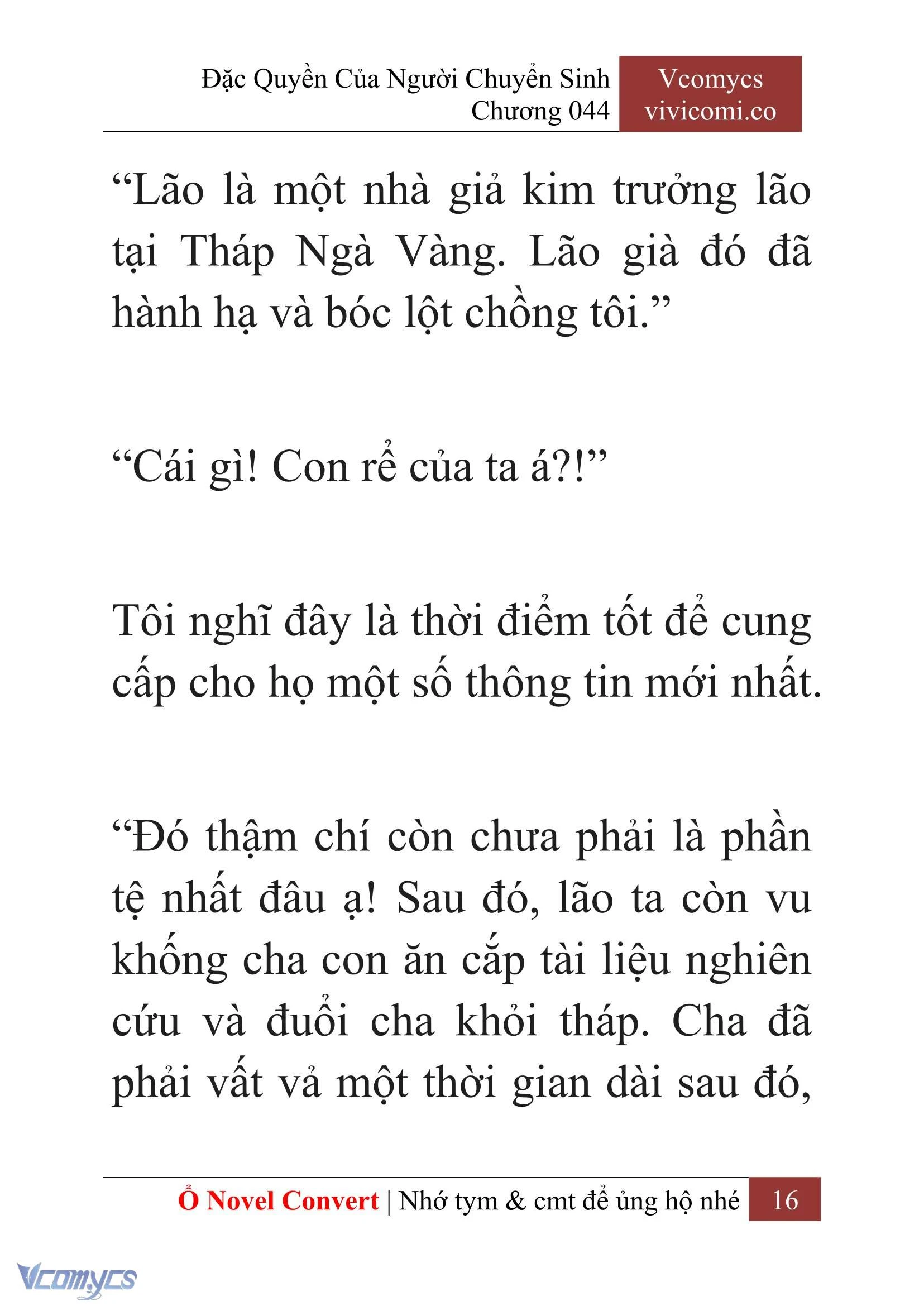 [Novel] Đặc Quyền Của Người Chuyển Sinh Chapter  44 - 18