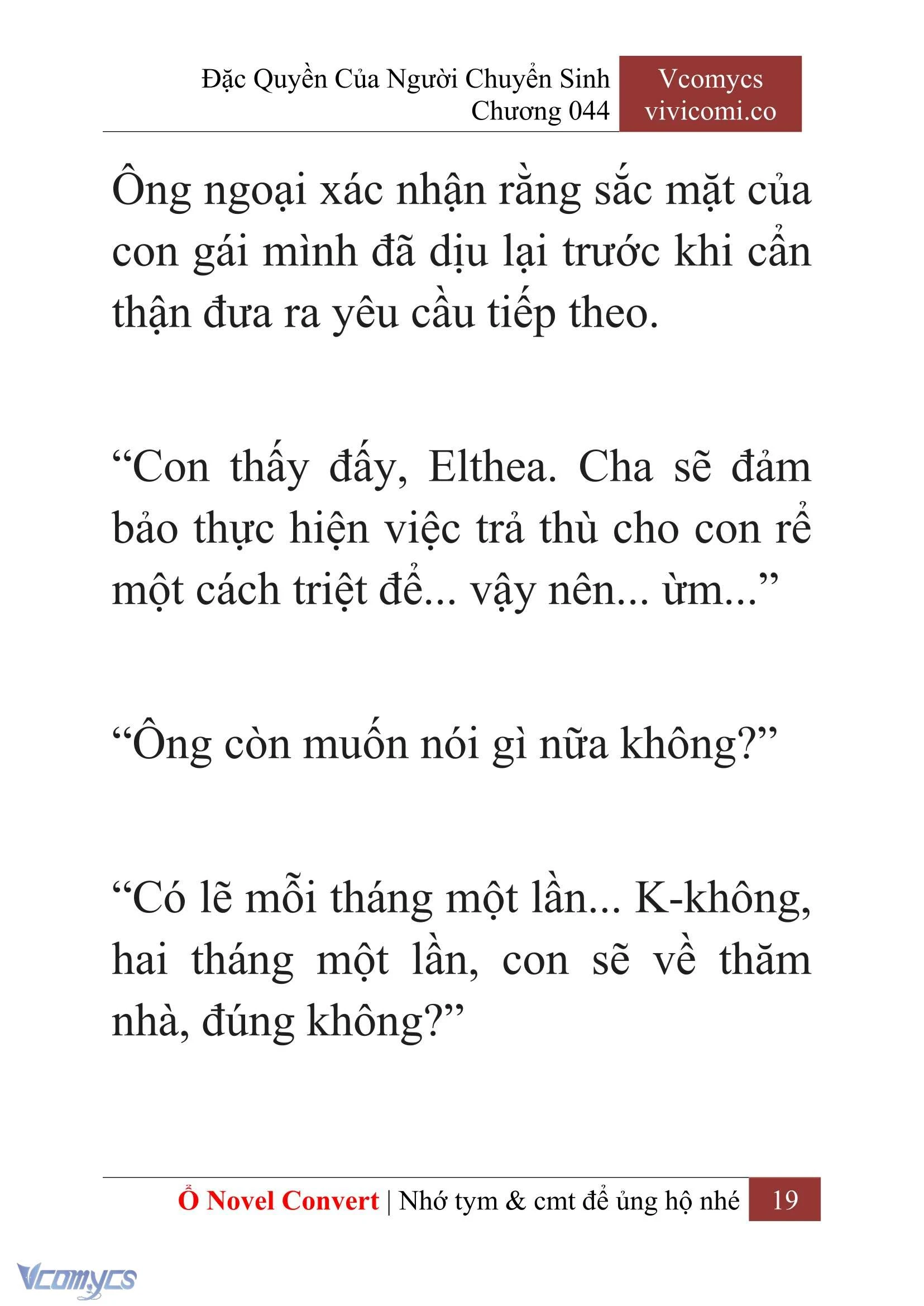 [Novel] Đặc Quyền Của Người Chuyển Sinh Chapter  44 - 21