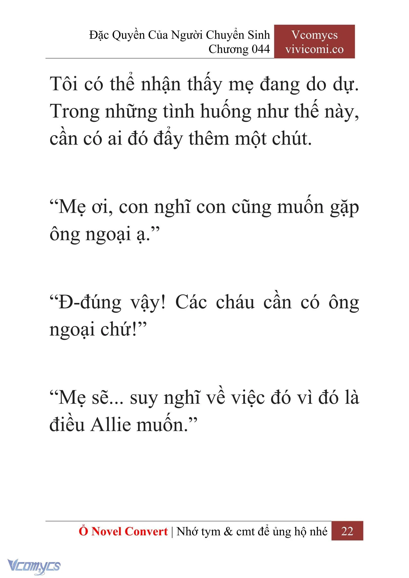 [Novel] Đặc Quyền Của Người Chuyển Sinh Chapter  44 - 24