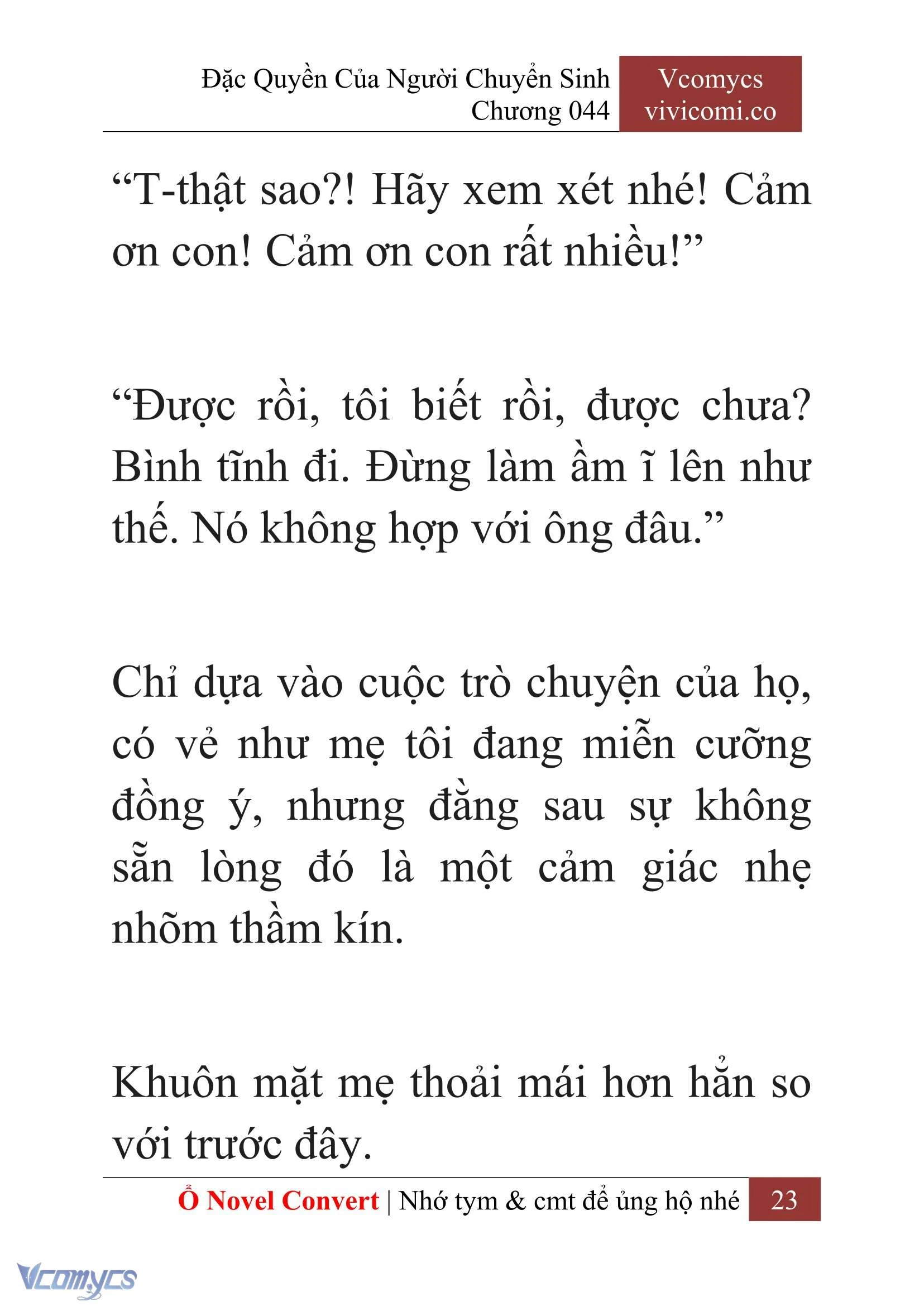 [Novel] Đặc Quyền Của Người Chuyển Sinh Chapter  44 - 25