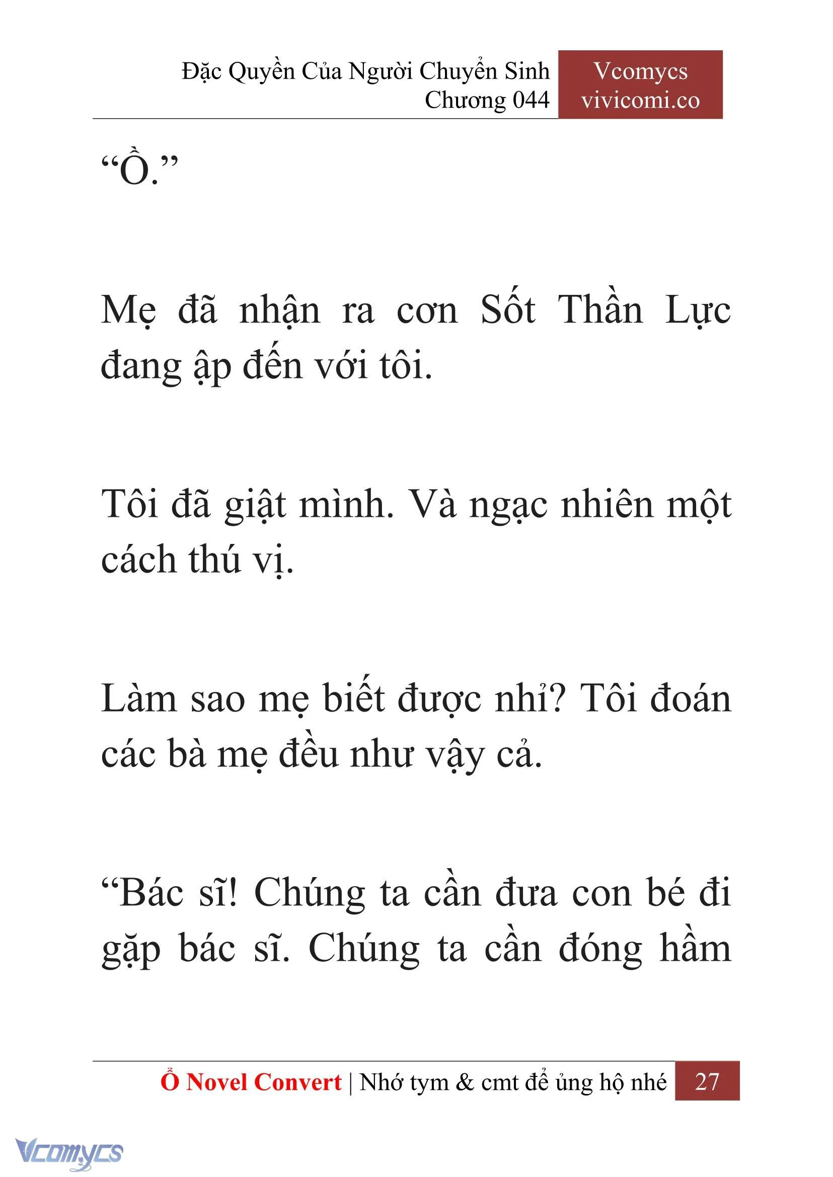 [Novel] Đặc Quyền Của Người Chuyển Sinh Chapter  44 - 29