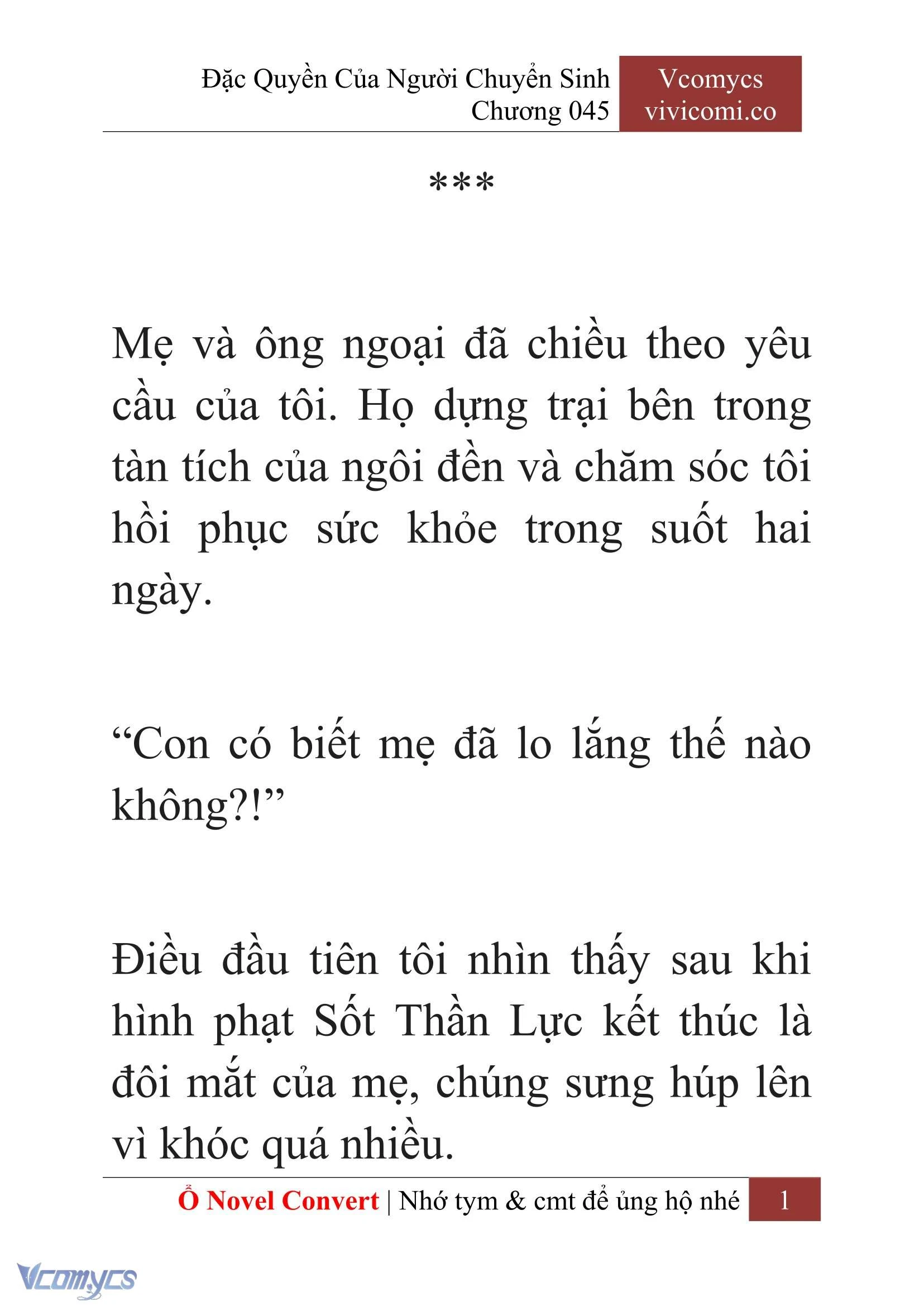 [Novel] Đặc Quyền Của Người Chuyển Sinh Chapter  45 - 3
