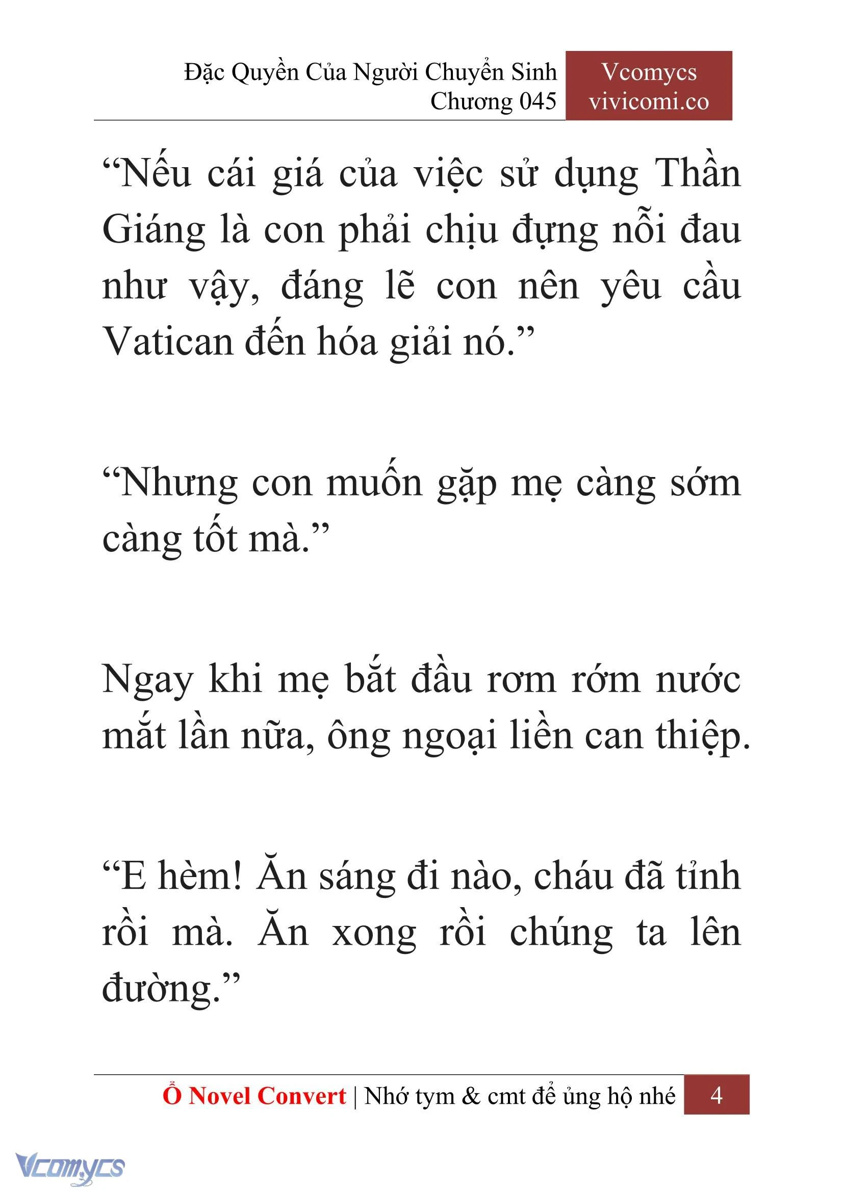 [Novel] Đặc Quyền Của Người Chuyển Sinh Chapter  45 - 6