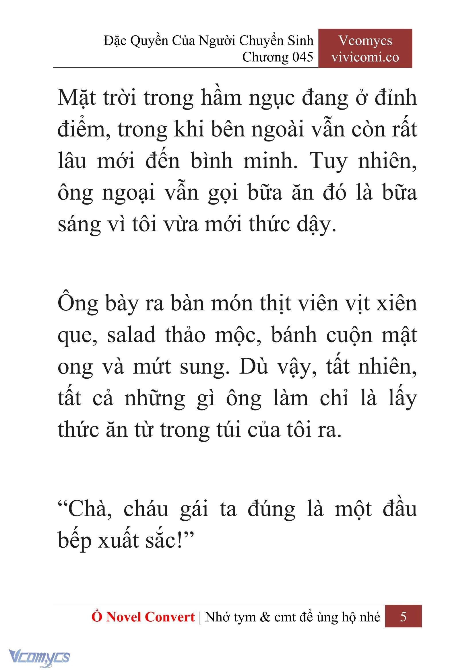[Novel] Đặc Quyền Của Người Chuyển Sinh Chapter  45 - 7