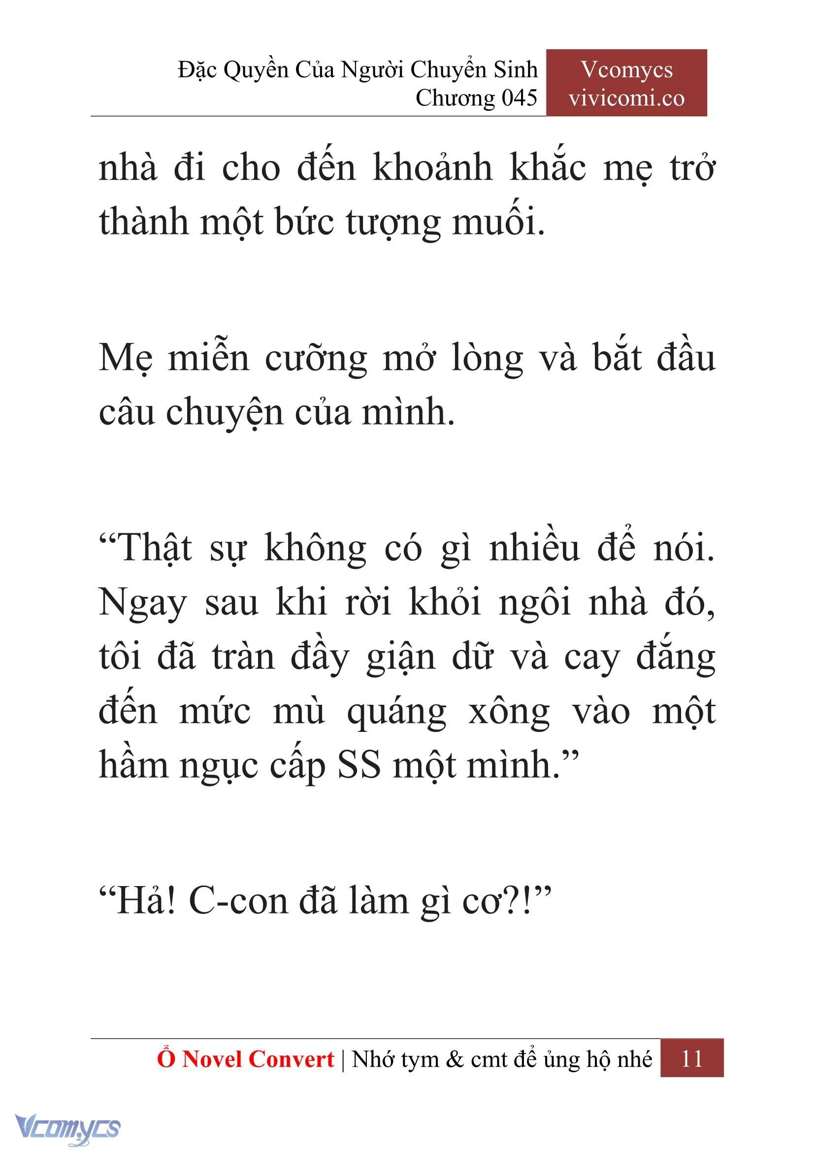 [Novel] Đặc Quyền Của Người Chuyển Sinh Chapter  45 - 13