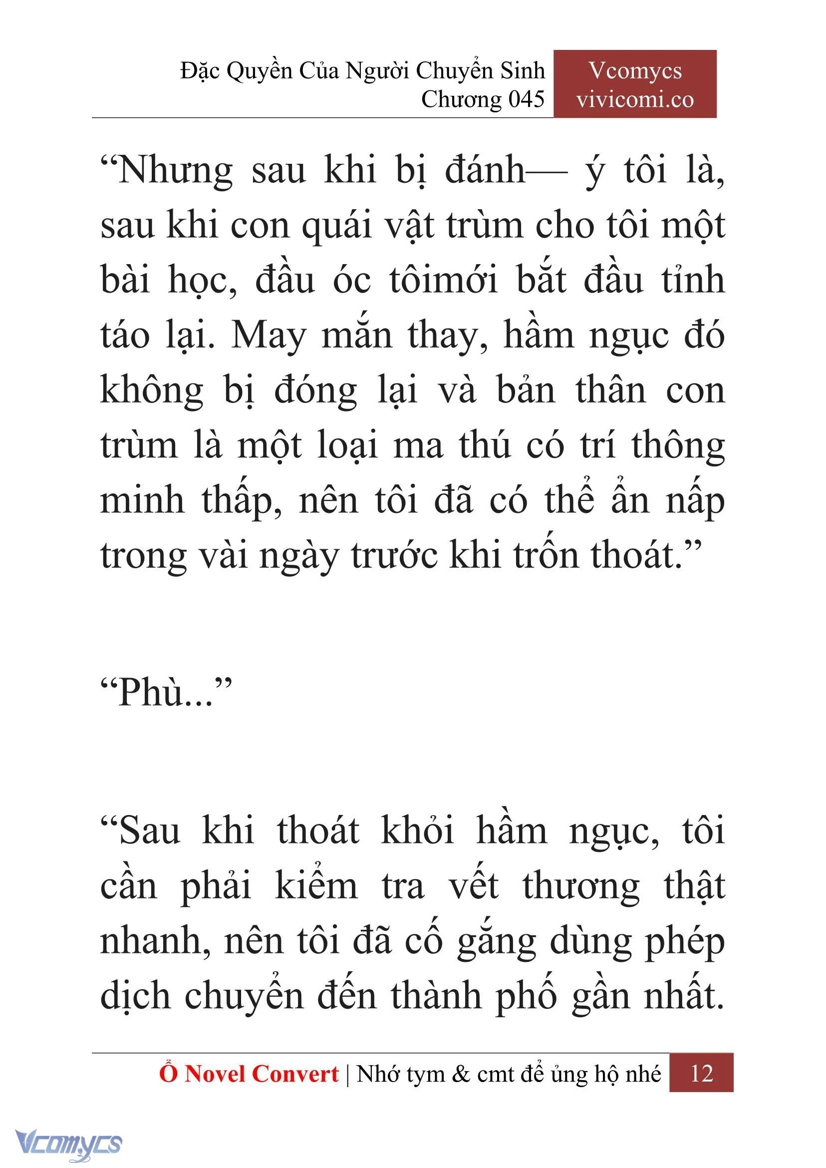 [Novel] Đặc Quyền Của Người Chuyển Sinh Chapter  45 - 14