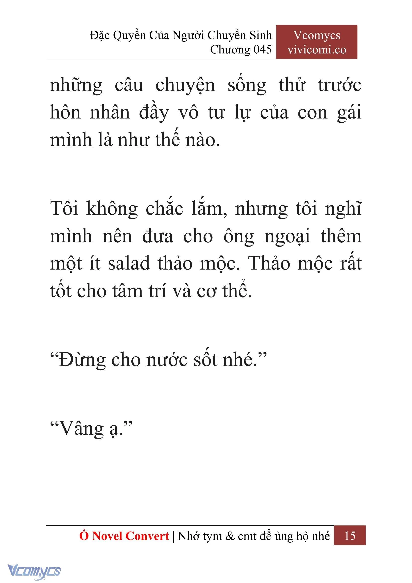 [Novel] Đặc Quyền Của Người Chuyển Sinh Chapter  45 - 17