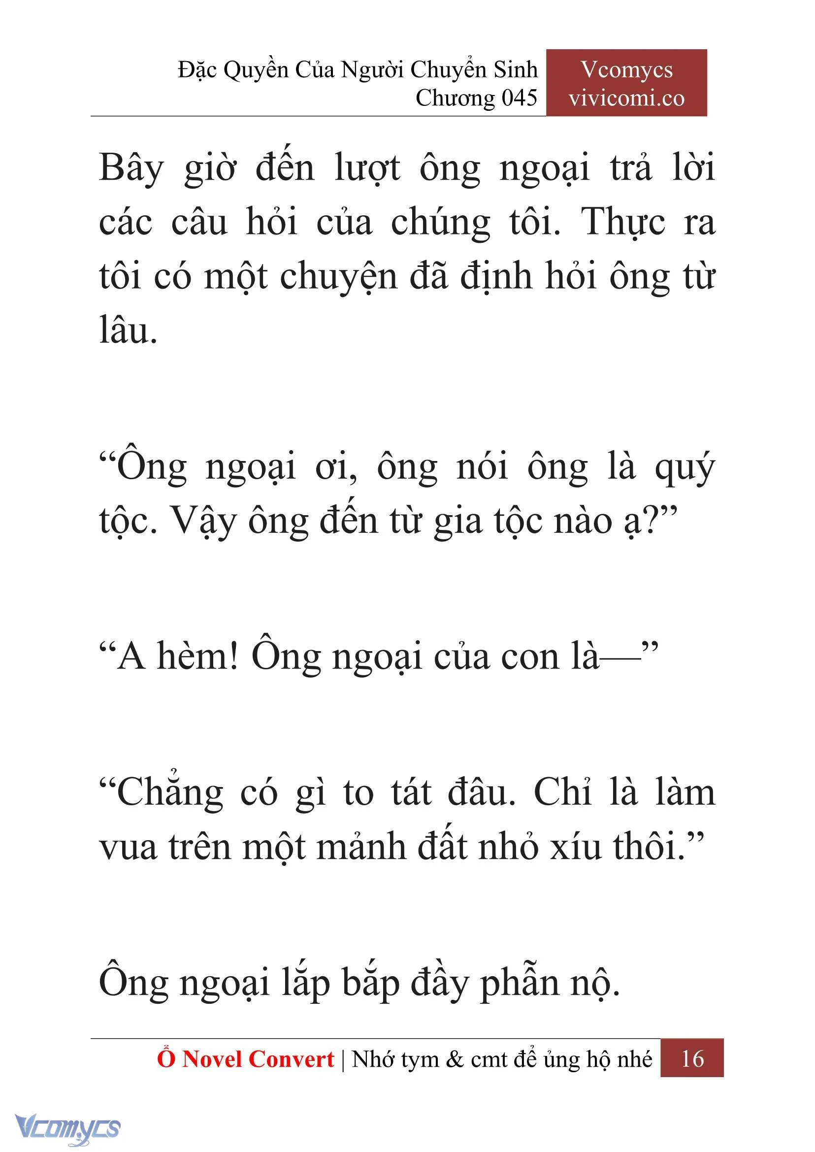 [Novel] Đặc Quyền Của Người Chuyển Sinh Chapter  45 - 18