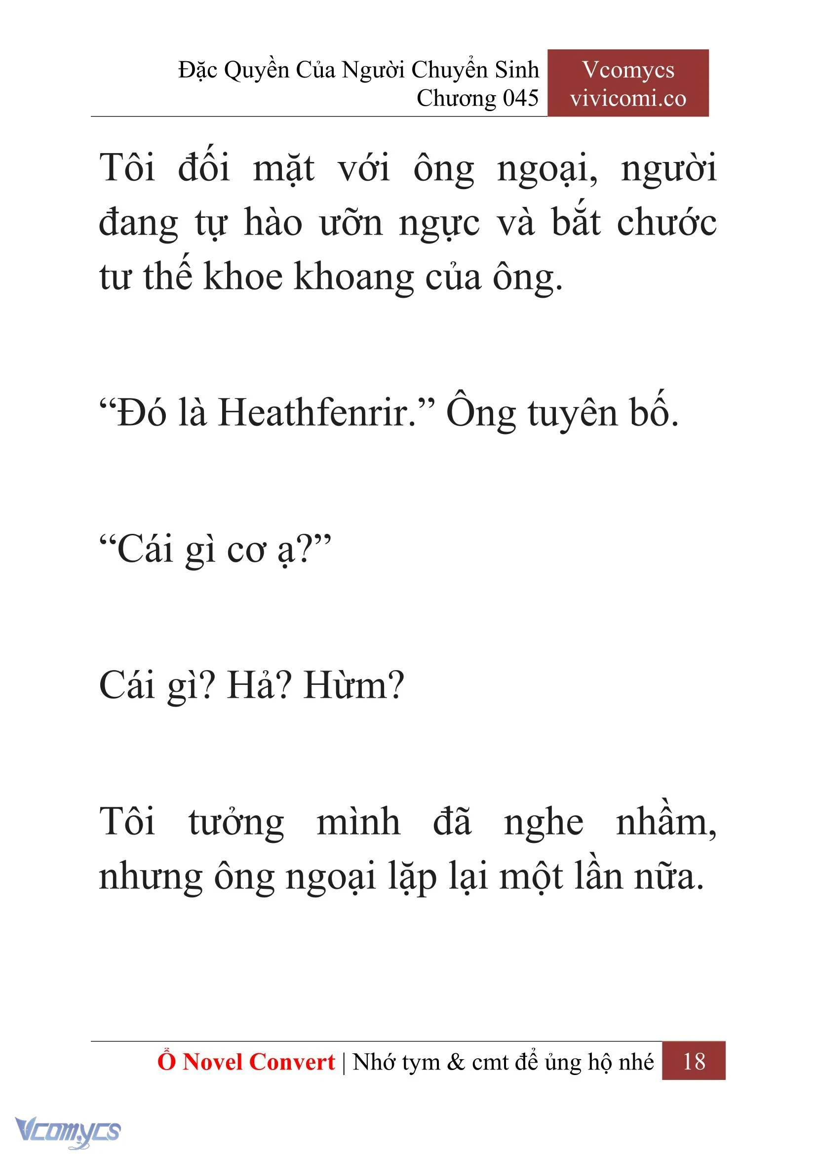 [Novel] Đặc Quyền Của Người Chuyển Sinh Chapter  45 - 20