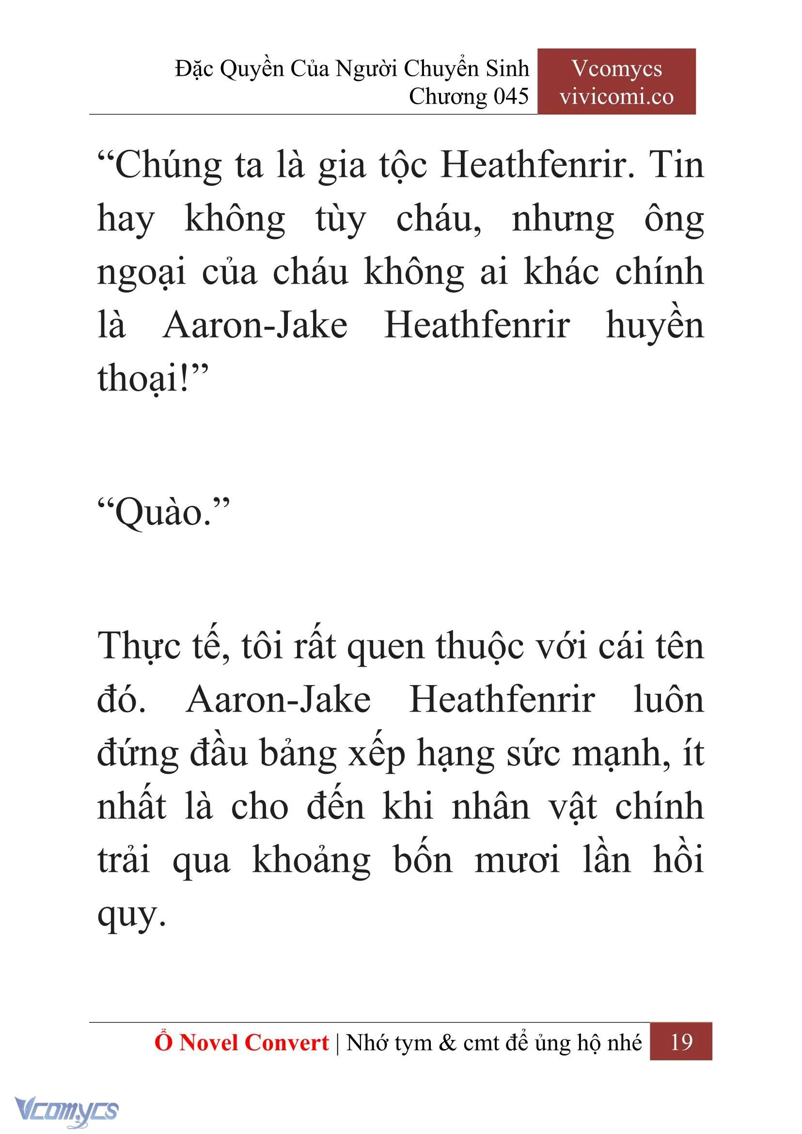 [Novel] Đặc Quyền Của Người Chuyển Sinh Chapter  45 - 21